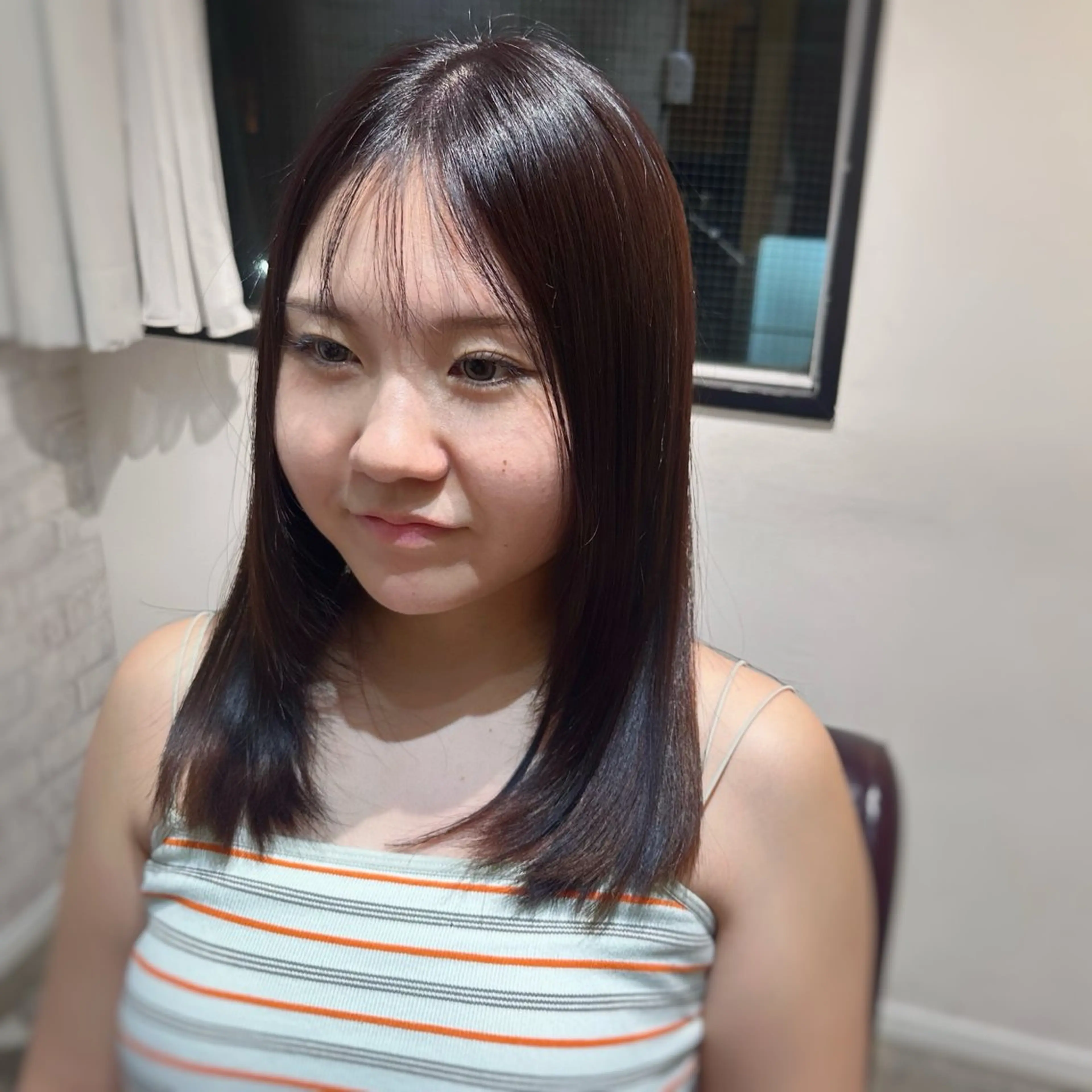 ロング カラー ブラウンカラー レイヤーカット カット ヘアカラー 韓国ヘア/縮毛矯正 🧡艶カラーSakiのヘアスタイル