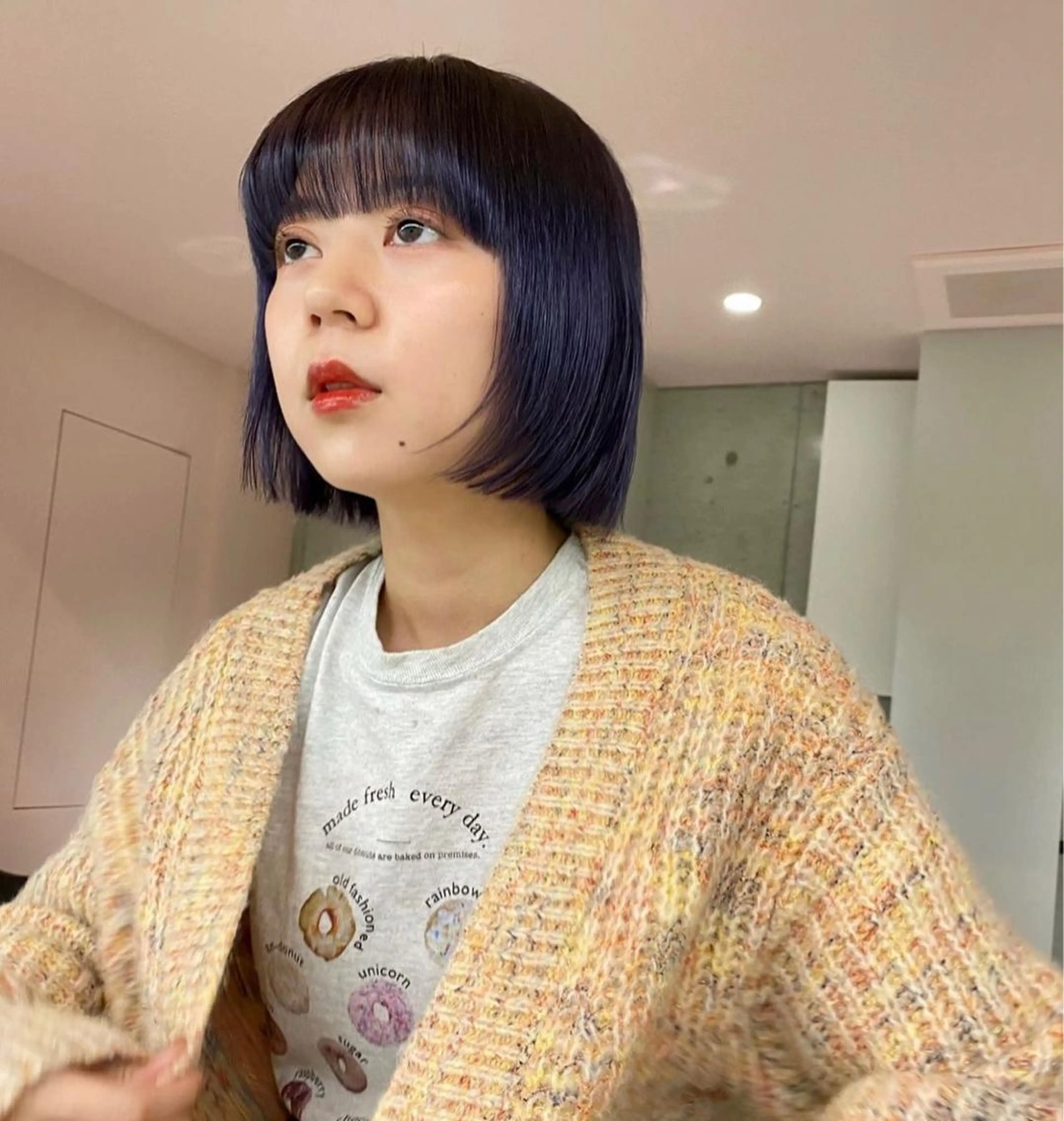 カラー ボブ ✨Riria✨ ブリーチなしカラーのヘアスタイル