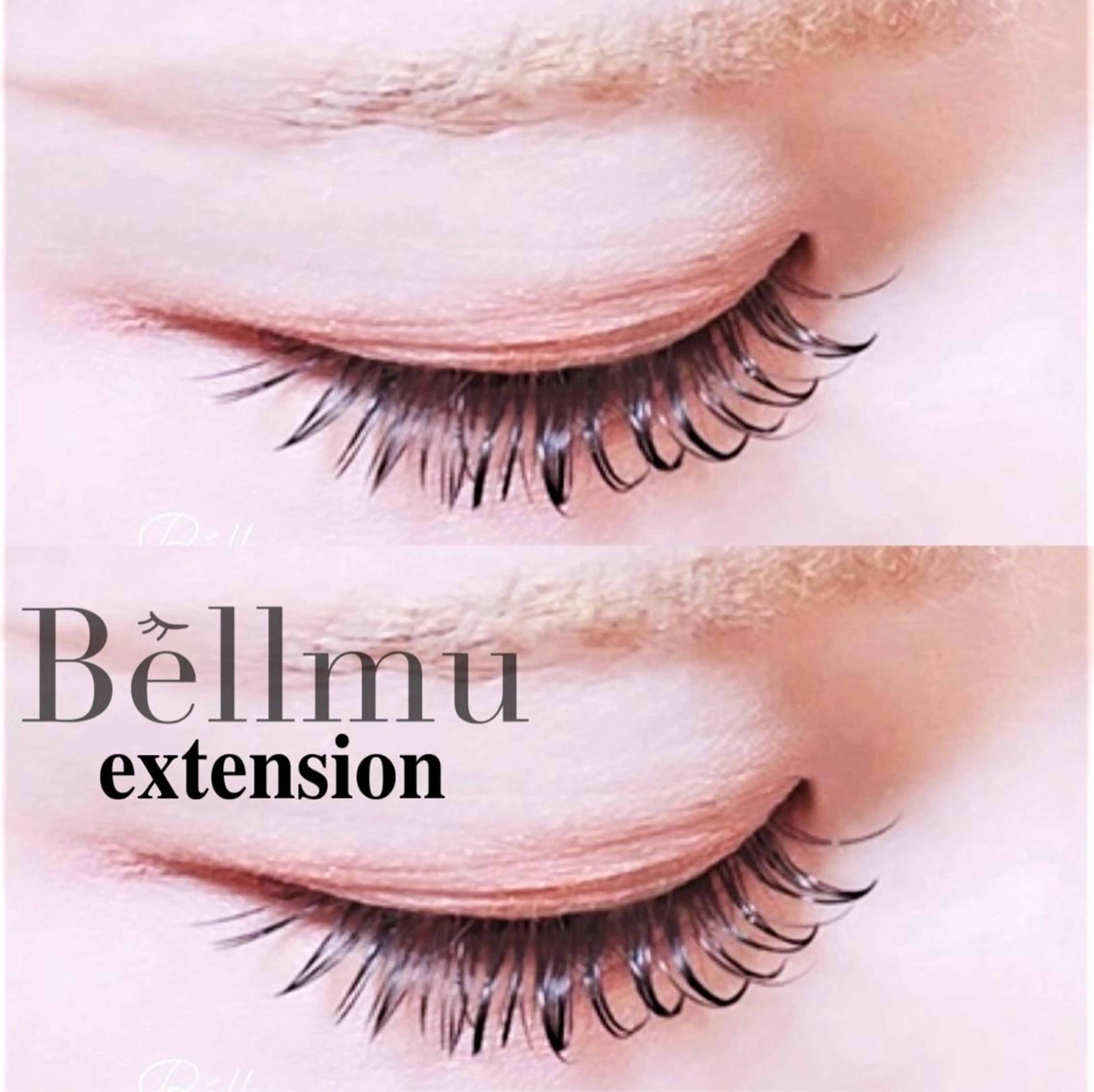 マツエク・マツパ 束感まつ毛 フラットラッシュ 💈Bèllmu/ なんば/心斎橋🖤のマツエク・マツパデザイン