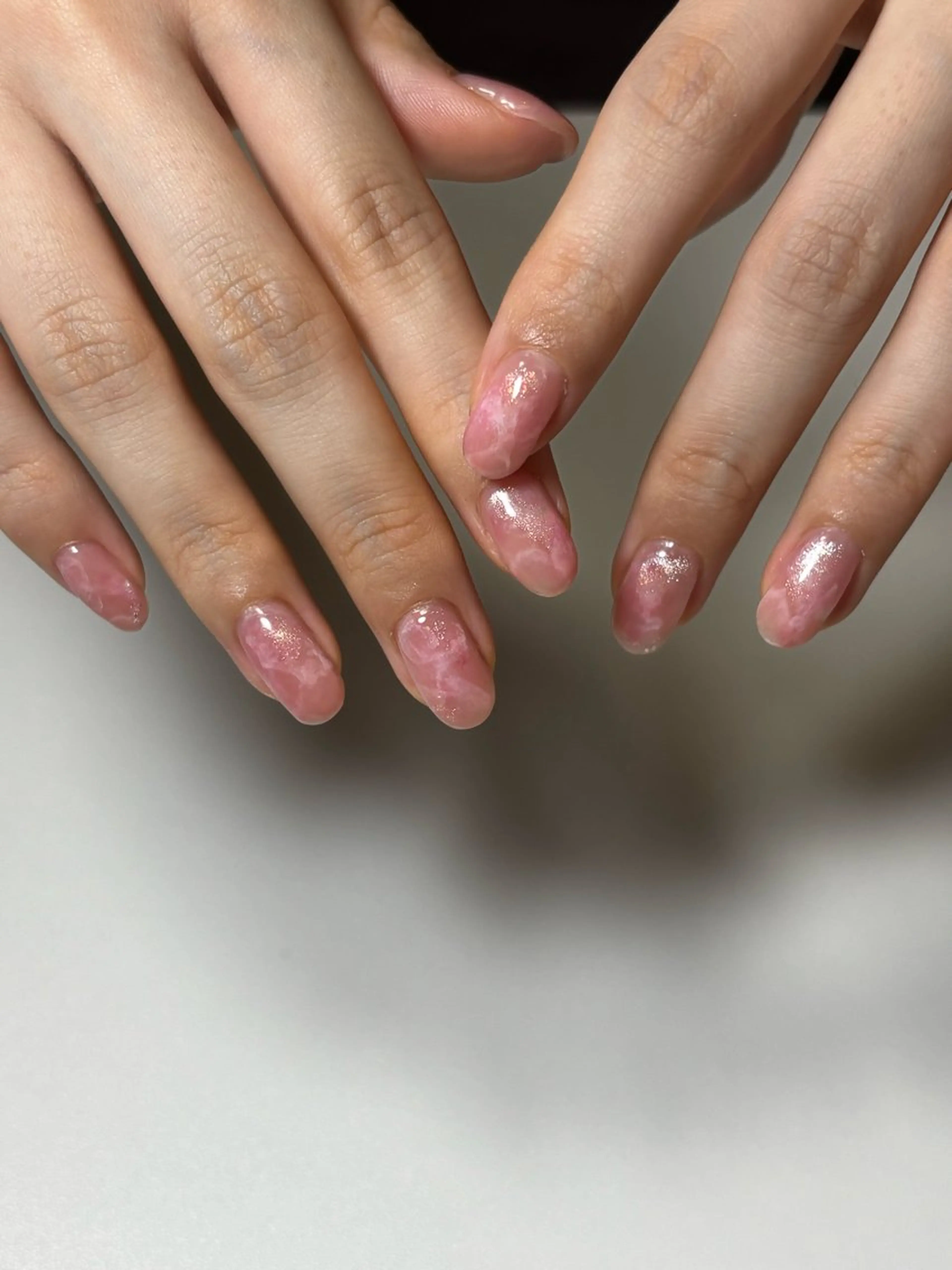 ネイル アートネイル 大理石ネイル(マーブル) ニュアンスネイル ハンドネイル kotone / tone 倉敷のネイルデザイン