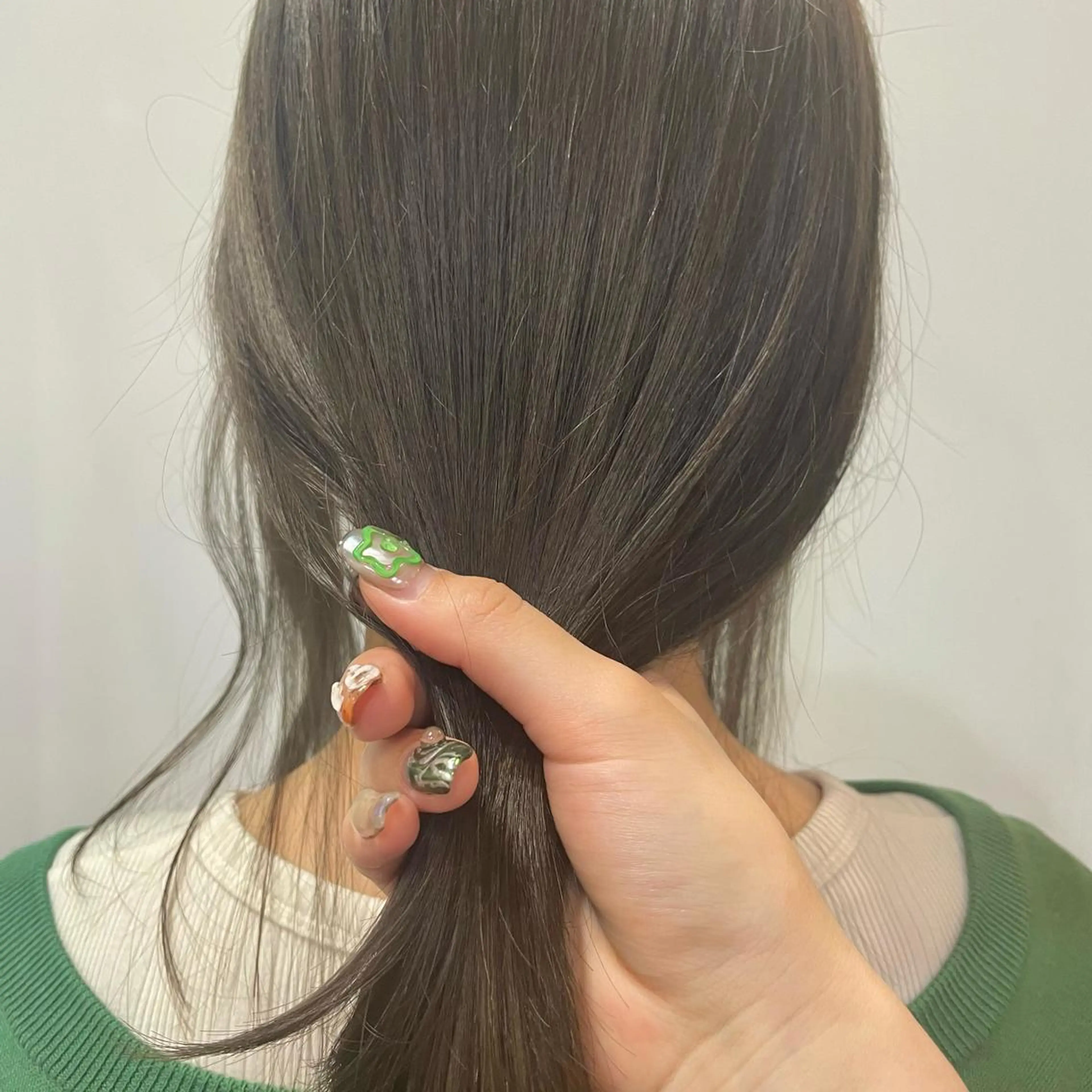 ミディアム カラー ヘアアレンジ 🎀ダブルカラーレイ ヤーyuuri🎀のヘアスタイル