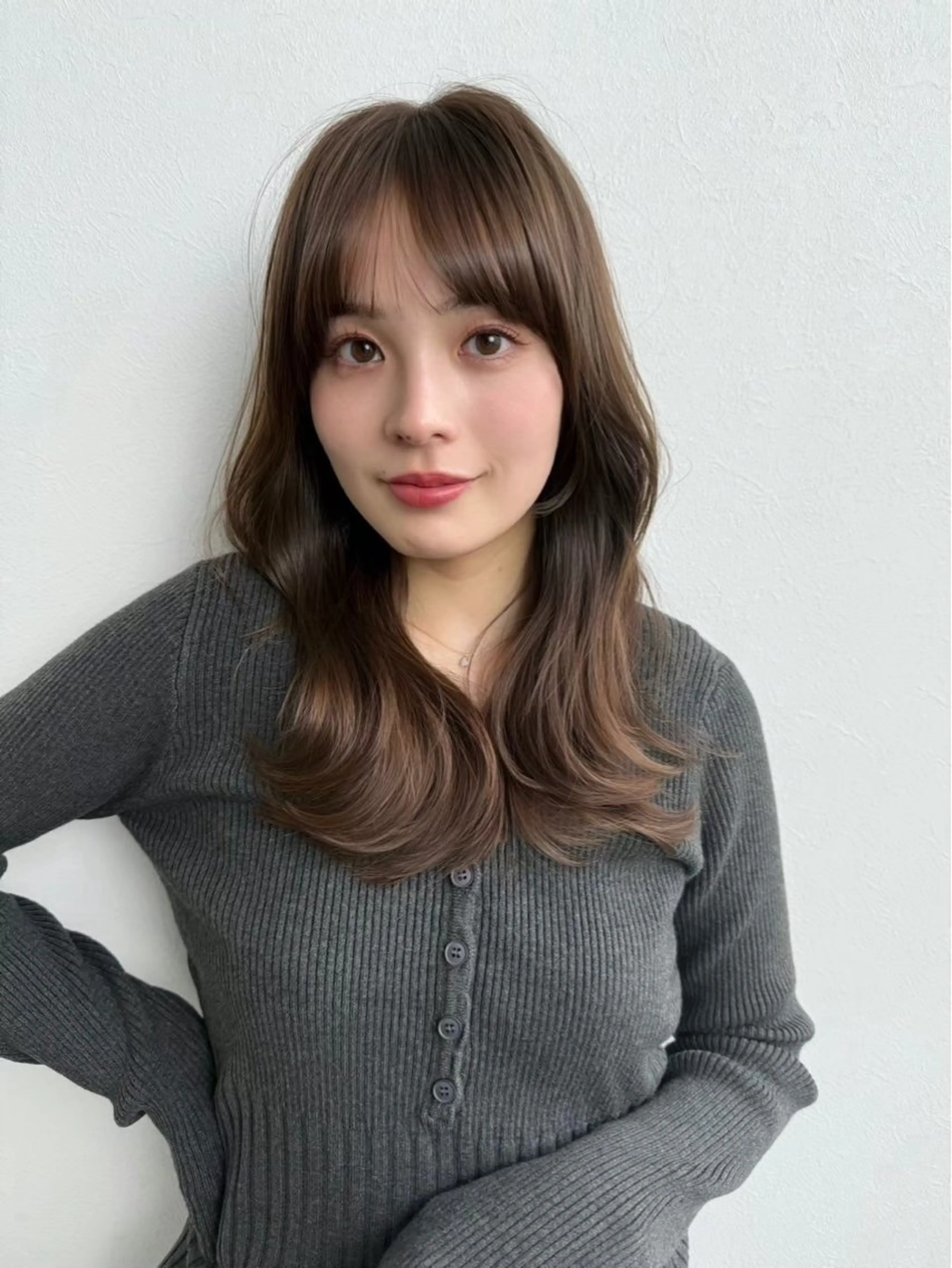 セミロング カット ヘアカラー トリートメント また会いたくなる 美容師【KENTA】のヘアスタイル