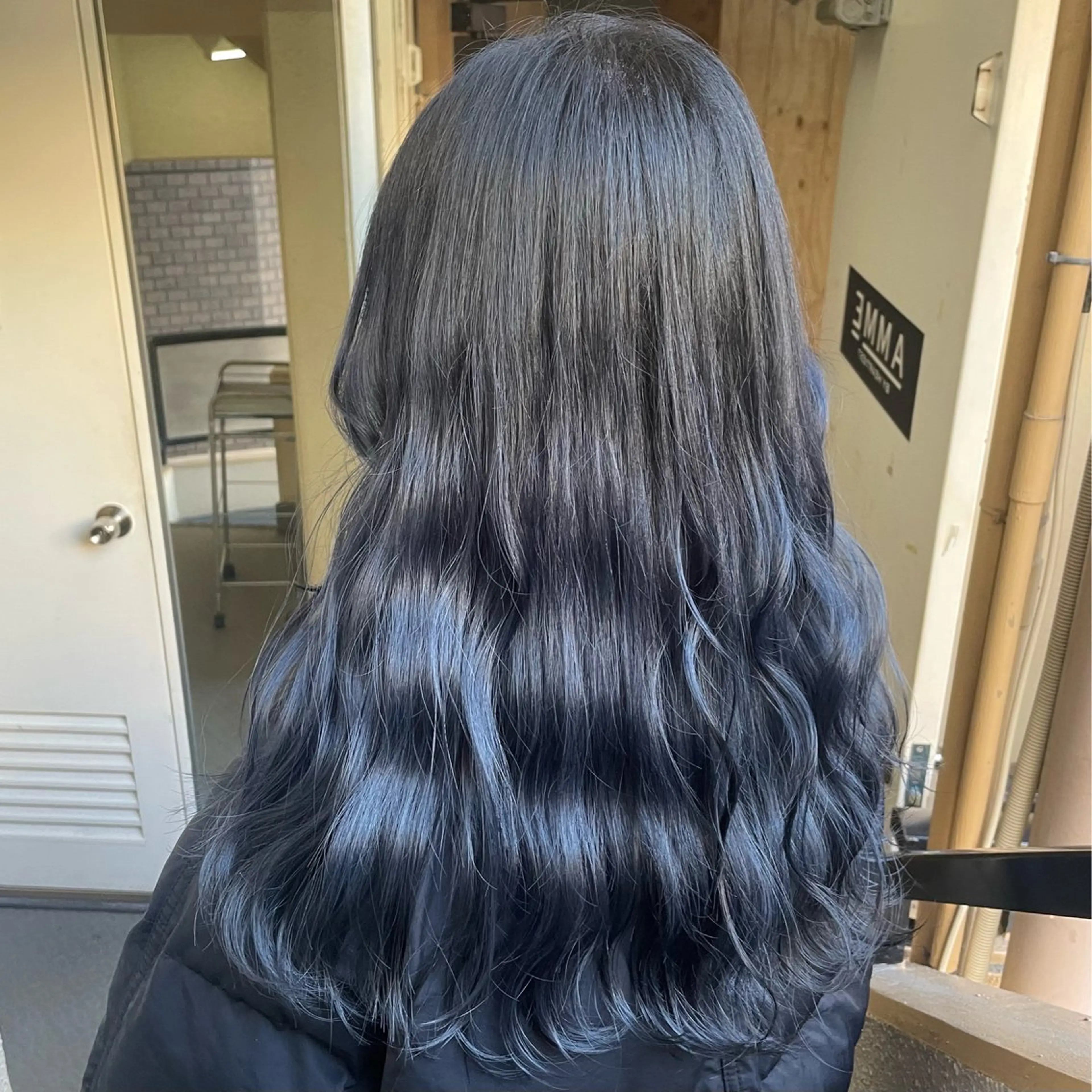 セミロング カラー ヘアカラー トリートメント ふかたさや🫧 艶感✖️透明感カラーのヘアスタイル