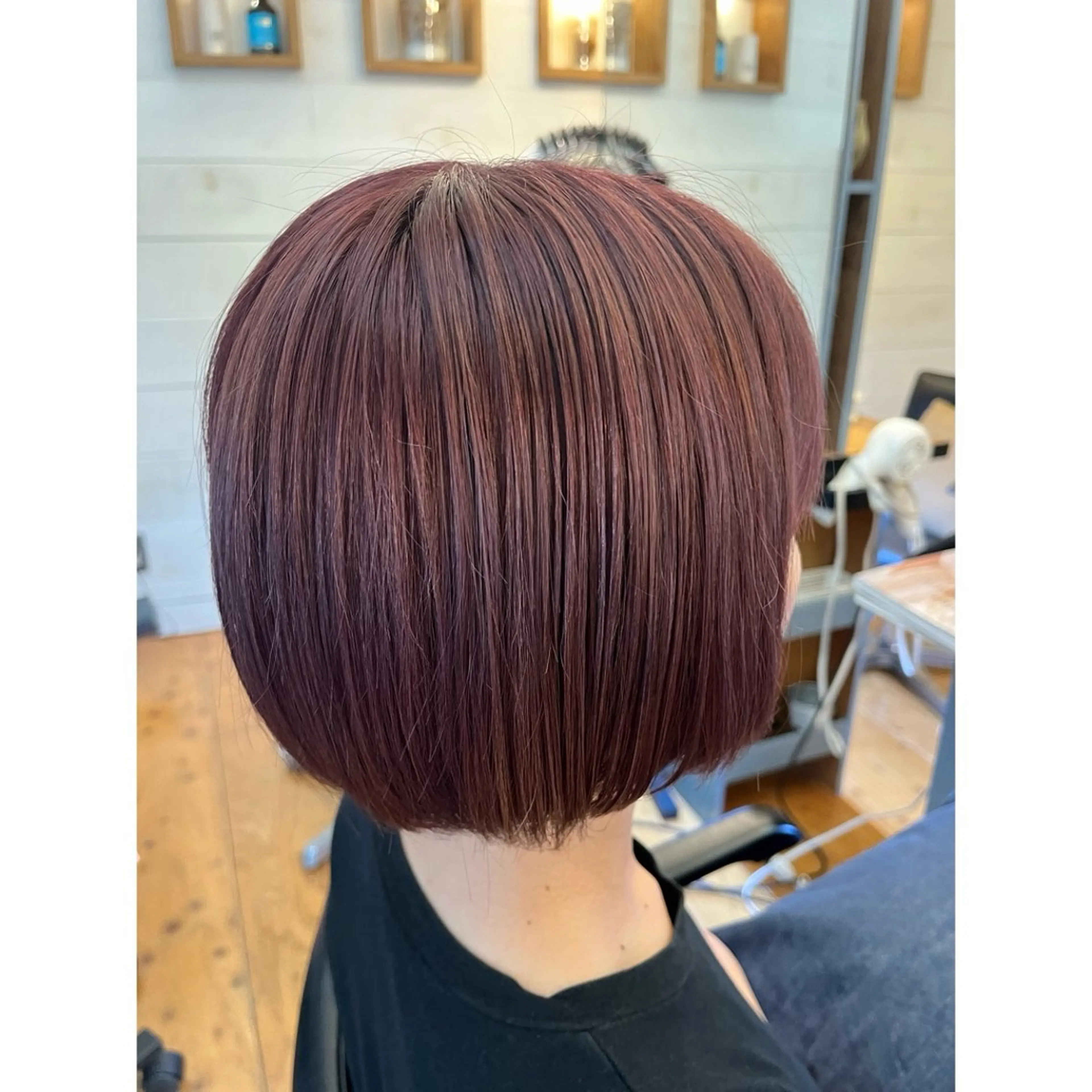 ショート カラー ブリーチ カット ヘアカラー トリートメント Lagom なかだのヘアスタイル