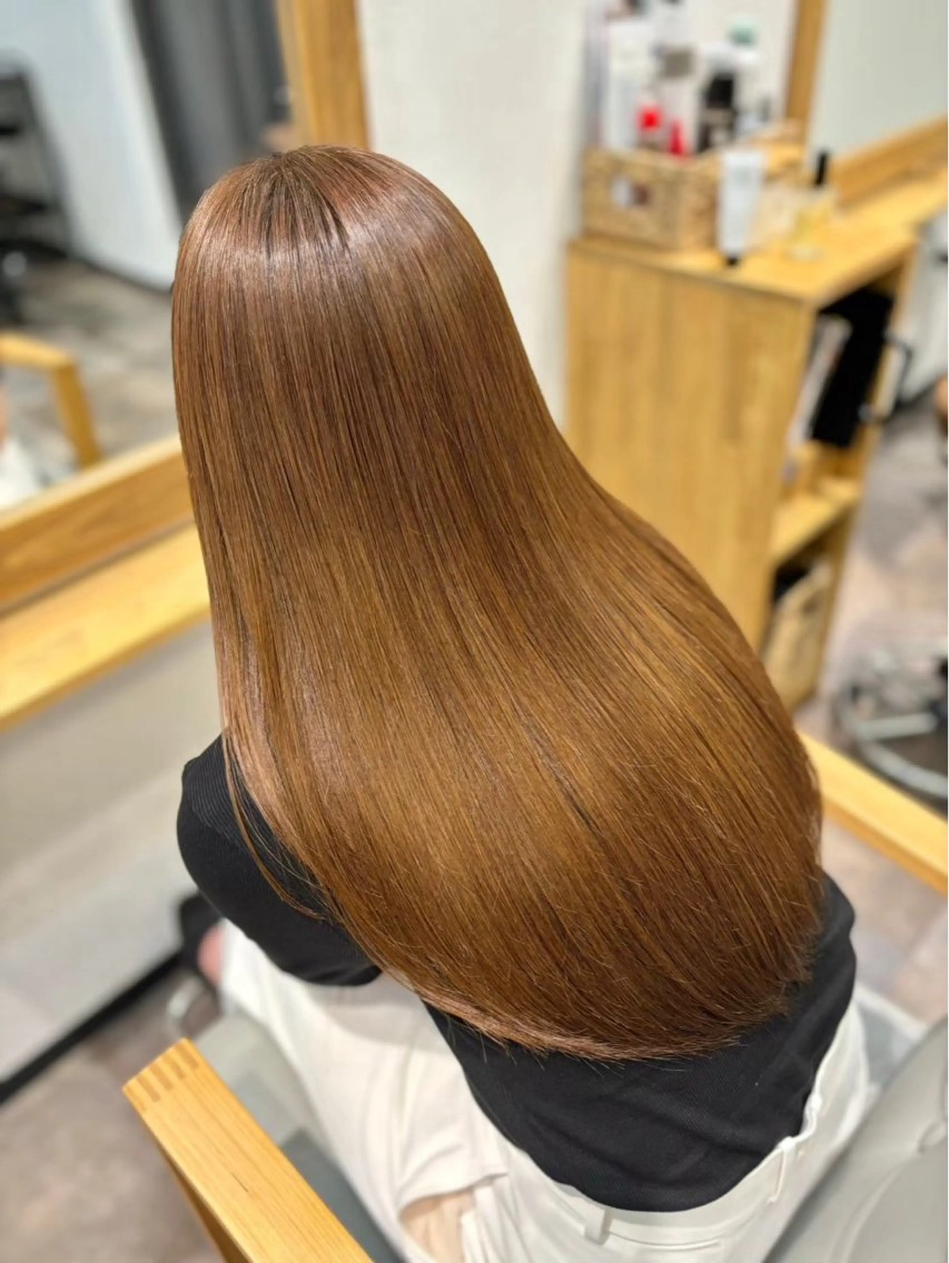艶髪☆弱酸性ストレートパーマ※ブリーチ履歴のある方お断りしております。🙇‍♀️の写真