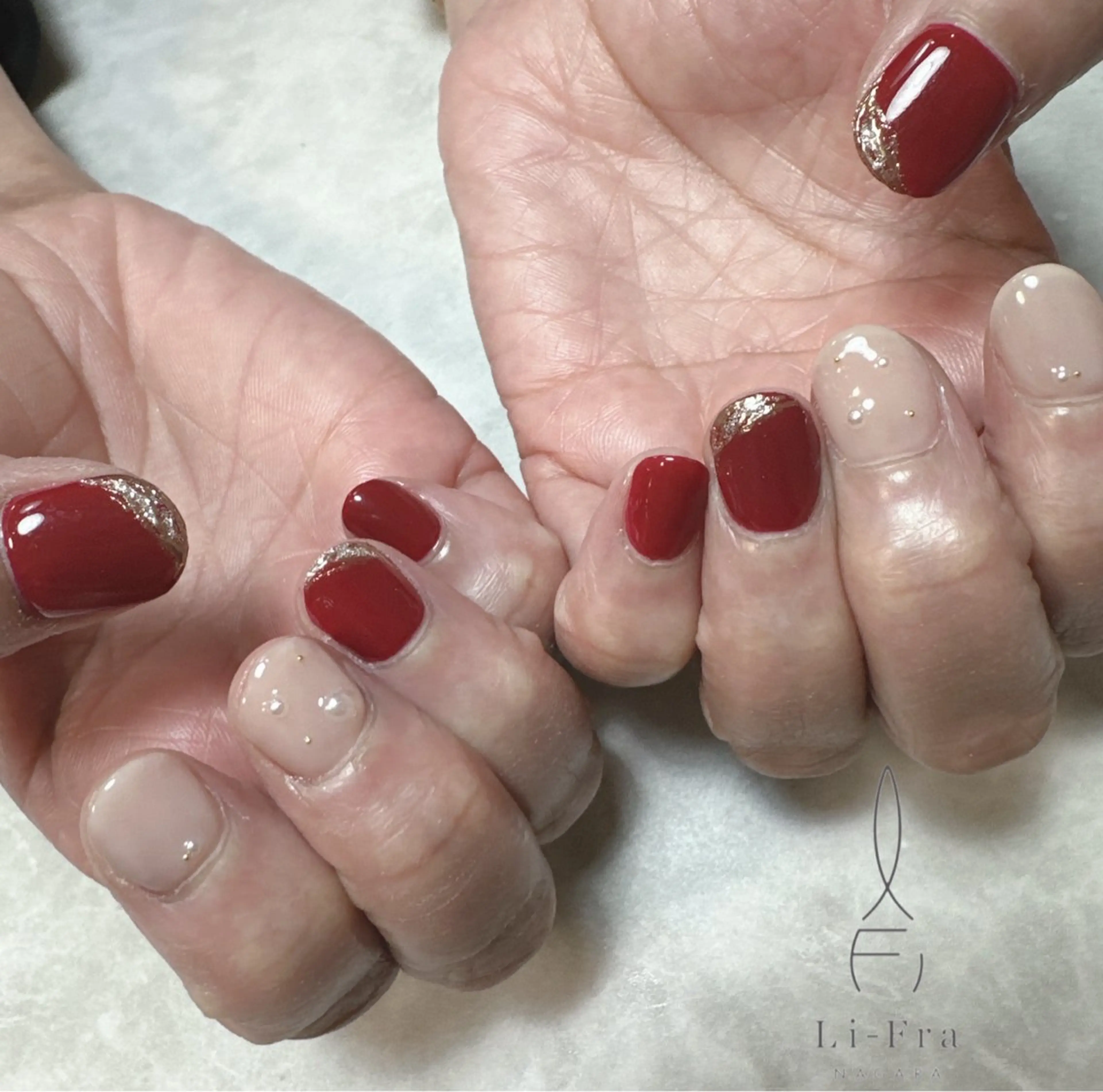 ネイル フットネイル li-fra RINAのネイルデザイン