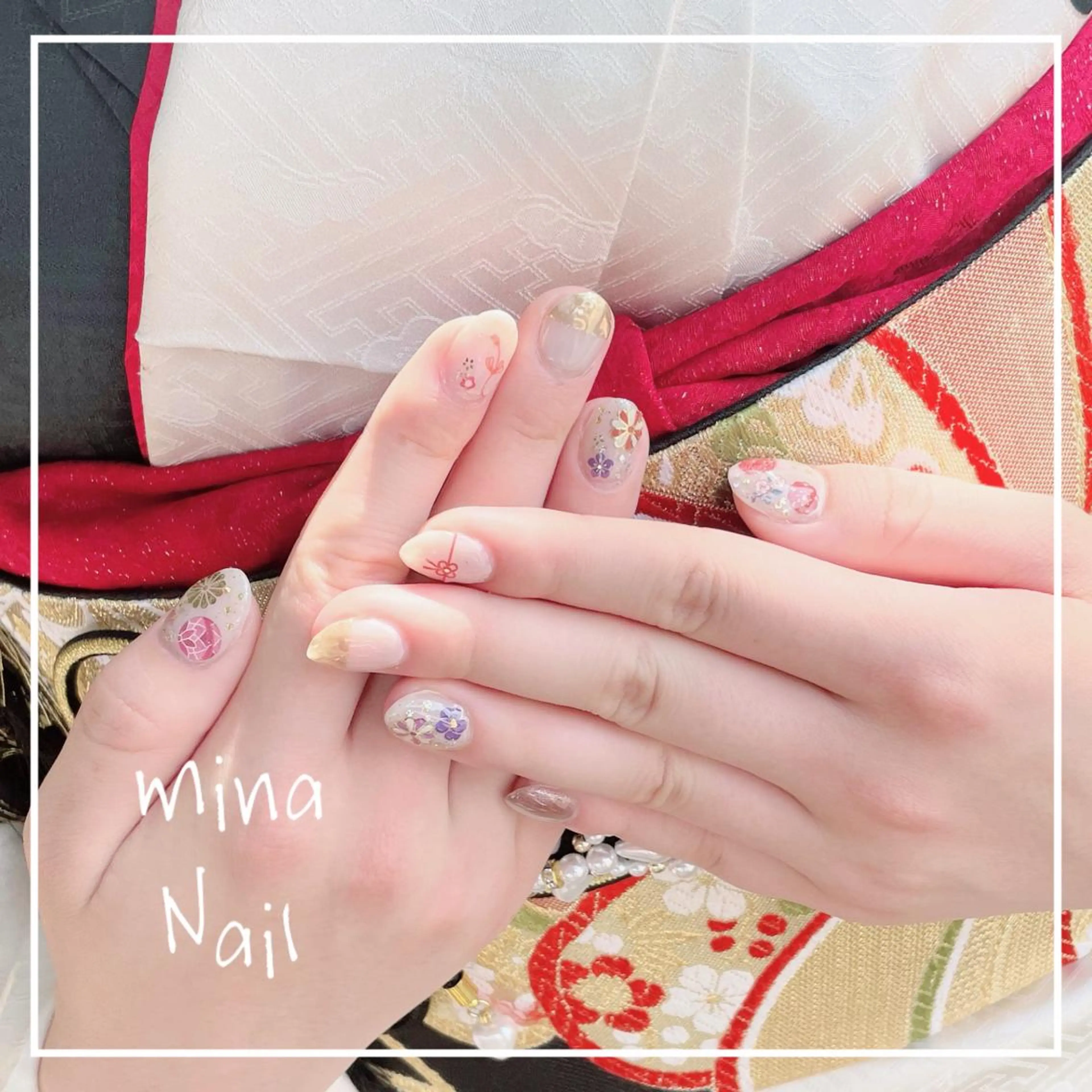 ネイル 成人式 mina Nailのネイルデザイン