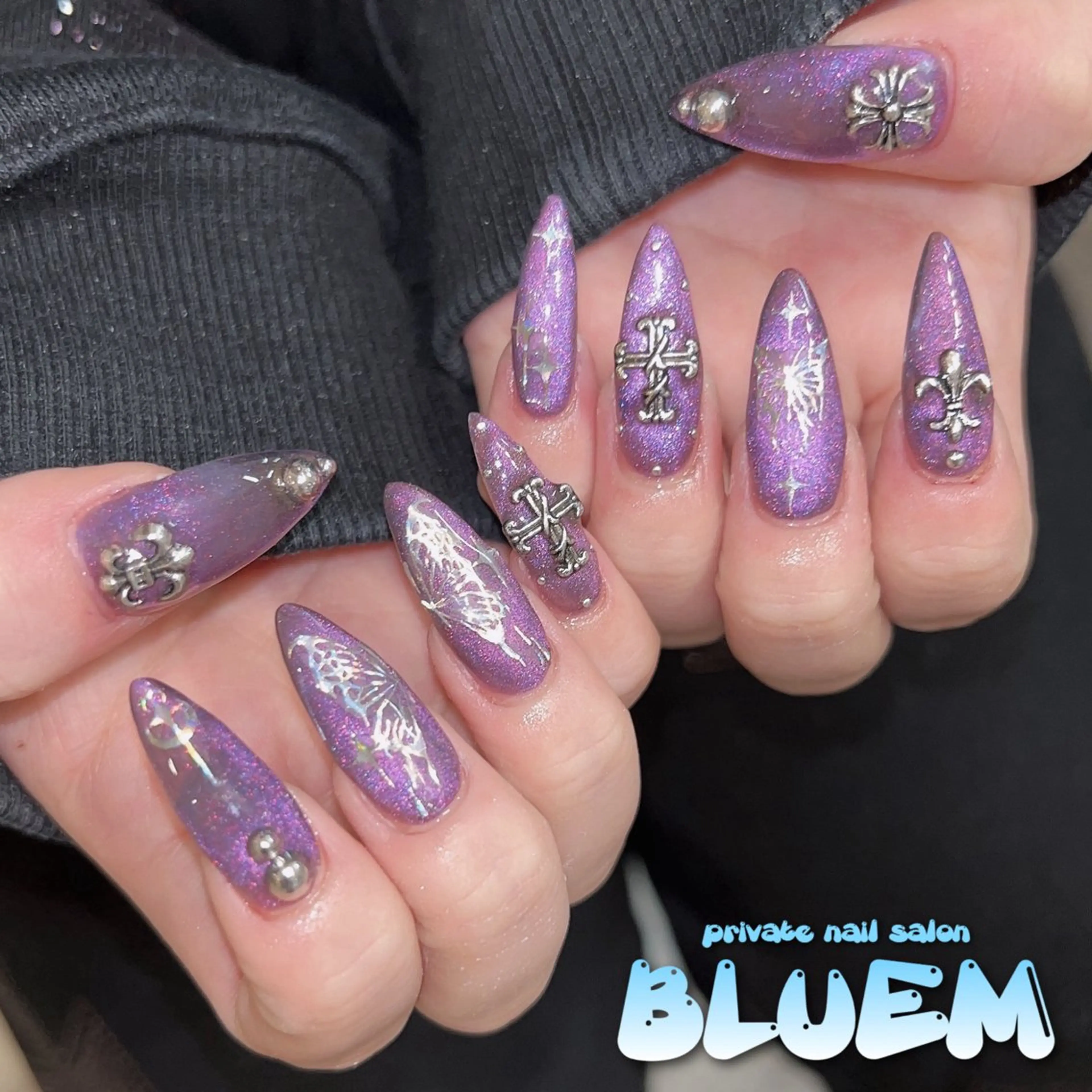 ネイル ハンドネイル BLUEM なな🐶のネイルデザイン