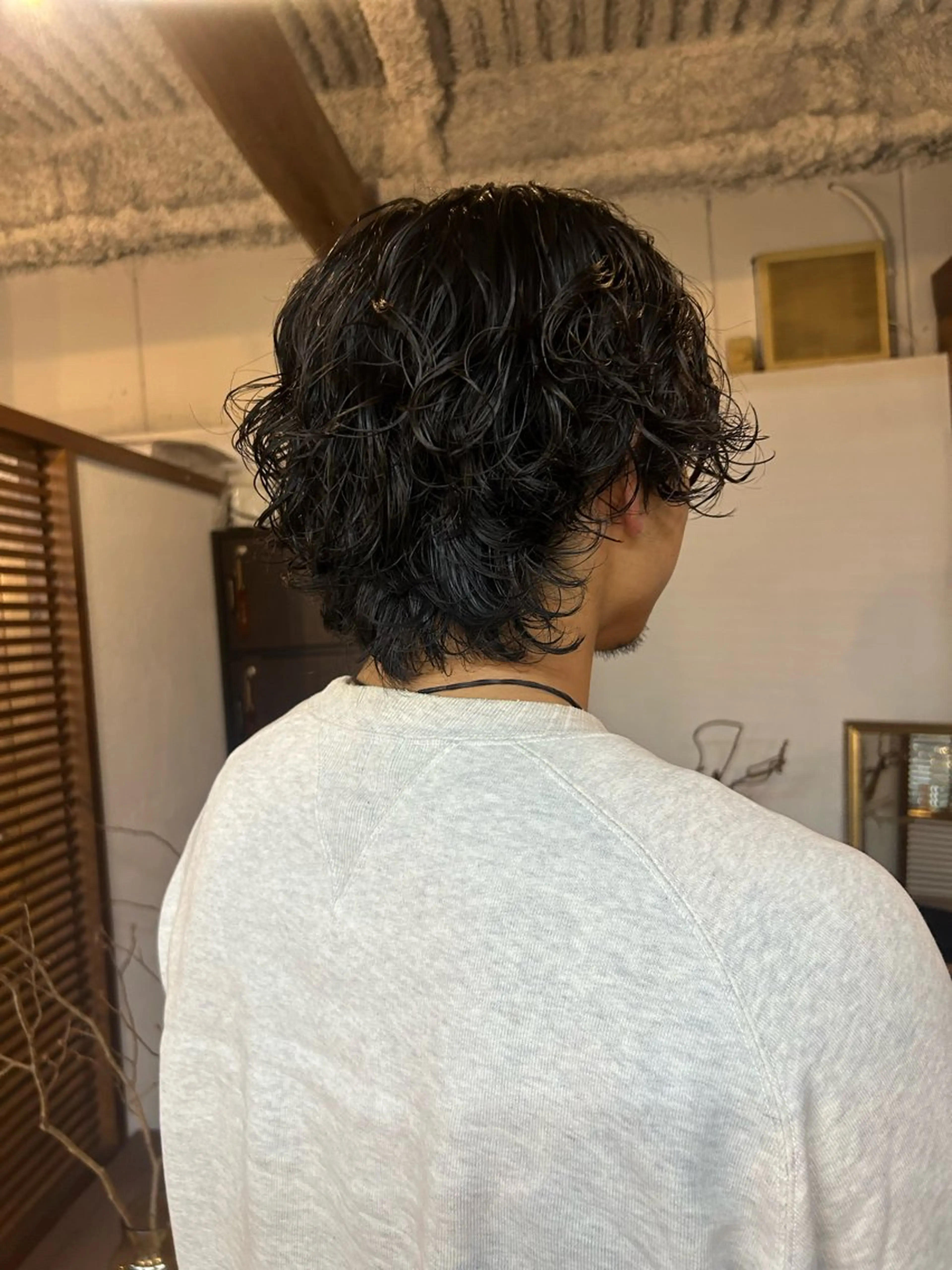 パーマ メンズ カット パーマ かおん/パーマ \ウルフパーマのヘアスタイル