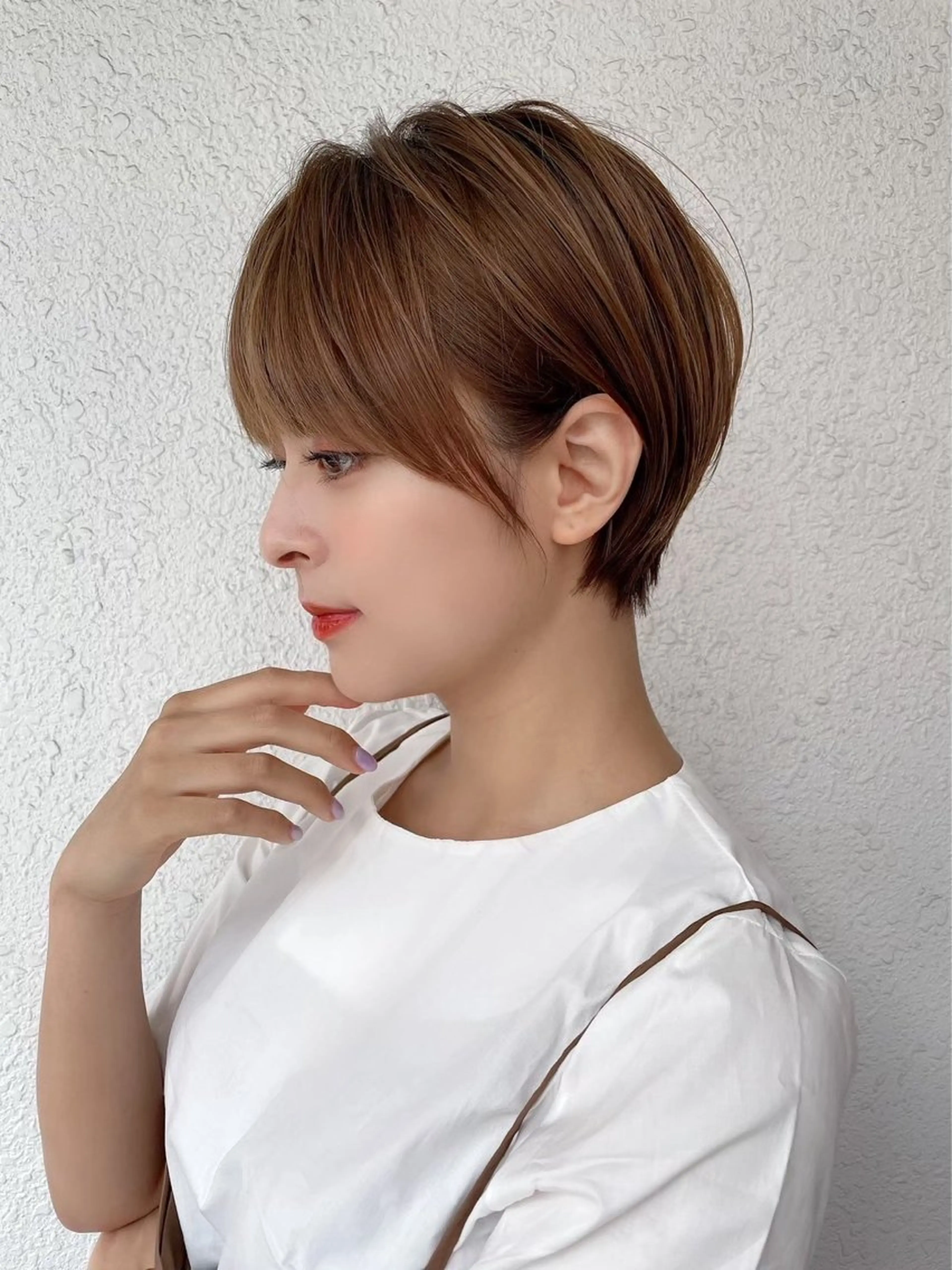 ショート カット パーマ トリートメント 韓国レイヤー 🧸🤍ちずみのヘアスタイル