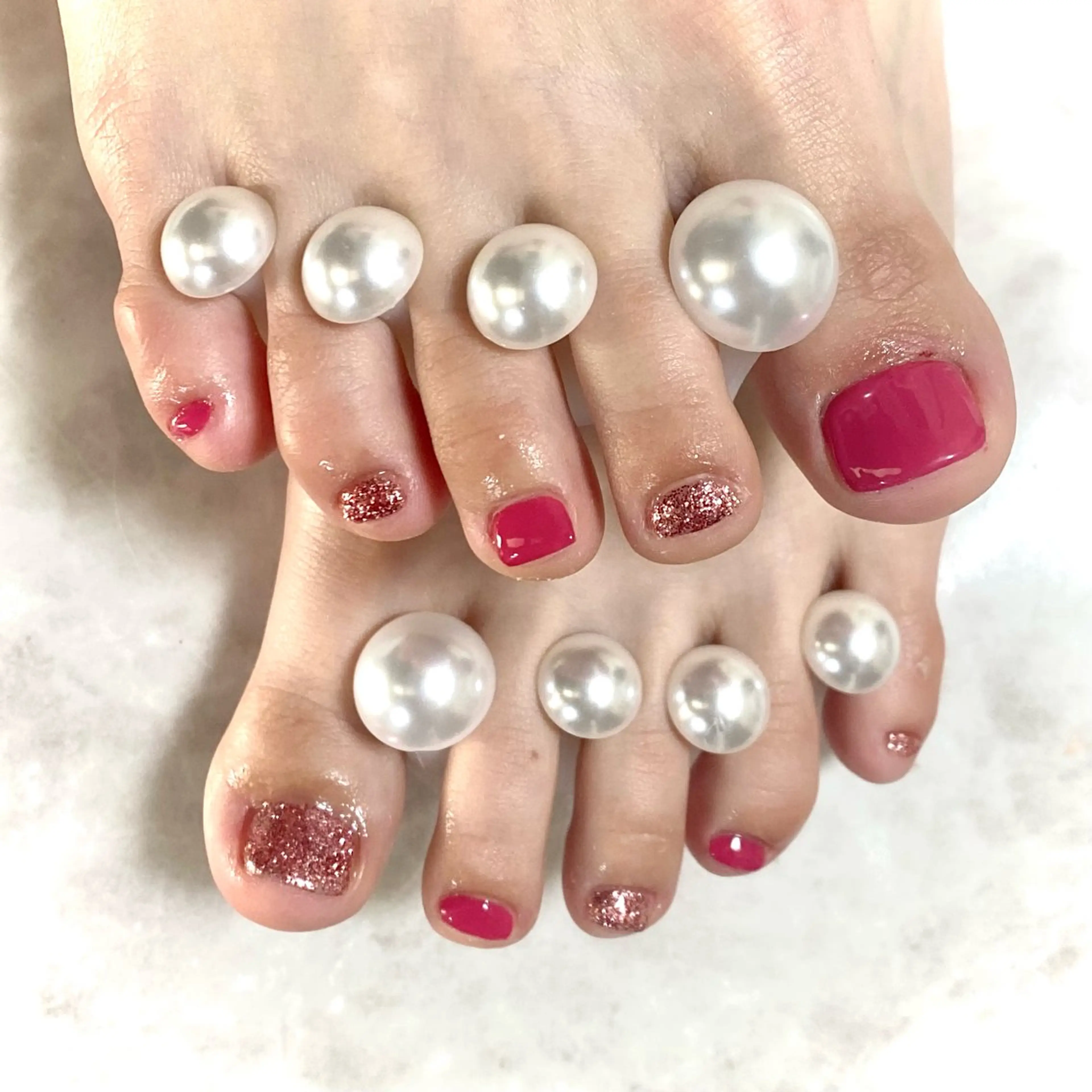 ネイル ピンク KREI Mのネイルデザイン