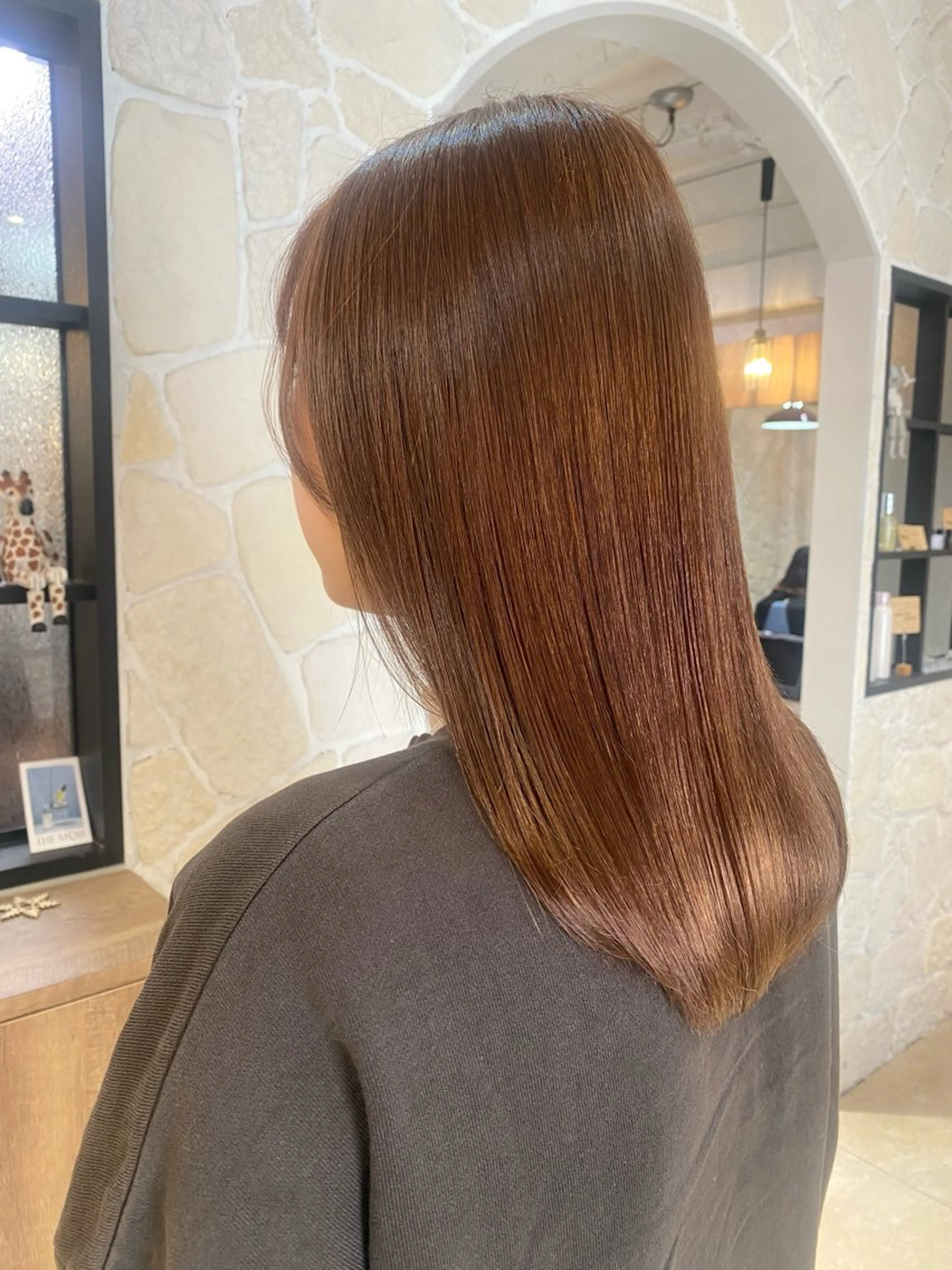 セミロング カラー ブリーチ ダブルカラー ブリーチなしカラー 🌼Yumeka🌼 カラー/ヘアアレンジのヘアスタイル