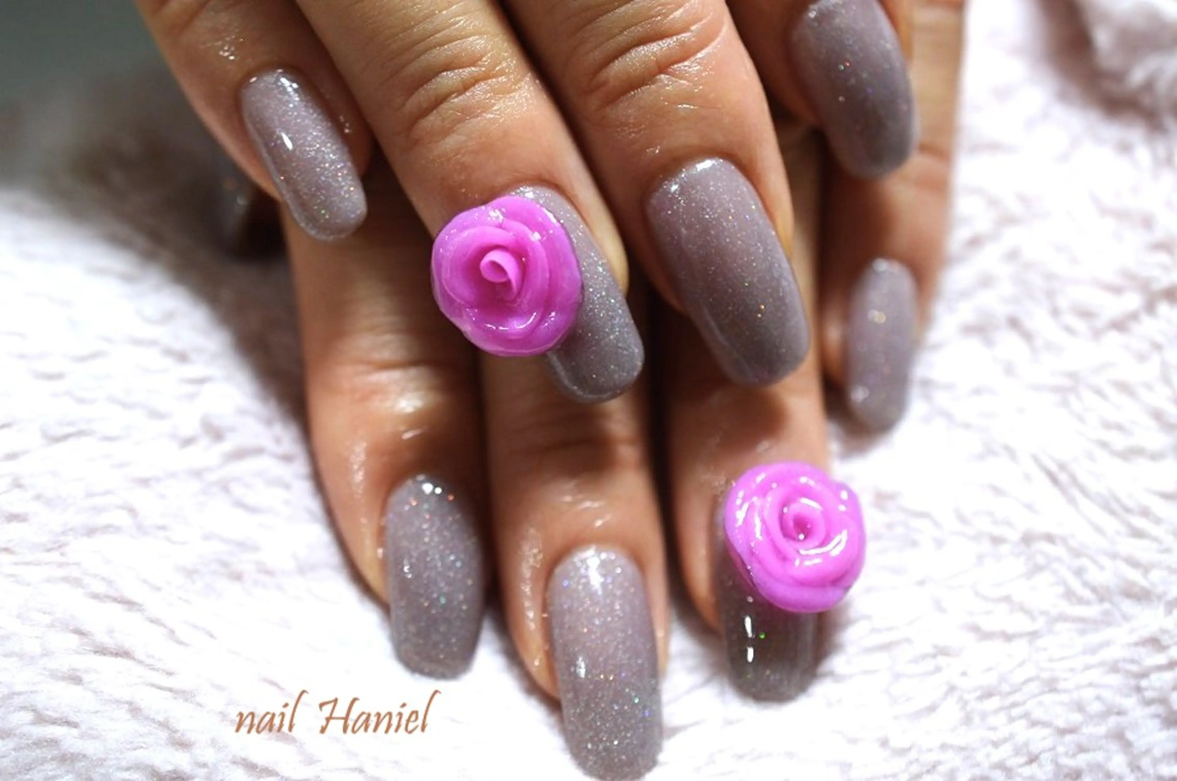 ネイル アートネイル ジェルネイル 韓国ネイル ロングネイル ワンカラーネイル ハンドネイル nail Haniel所属・半蔵門サロンハニエル 魅神 ちよのネイルデザイン