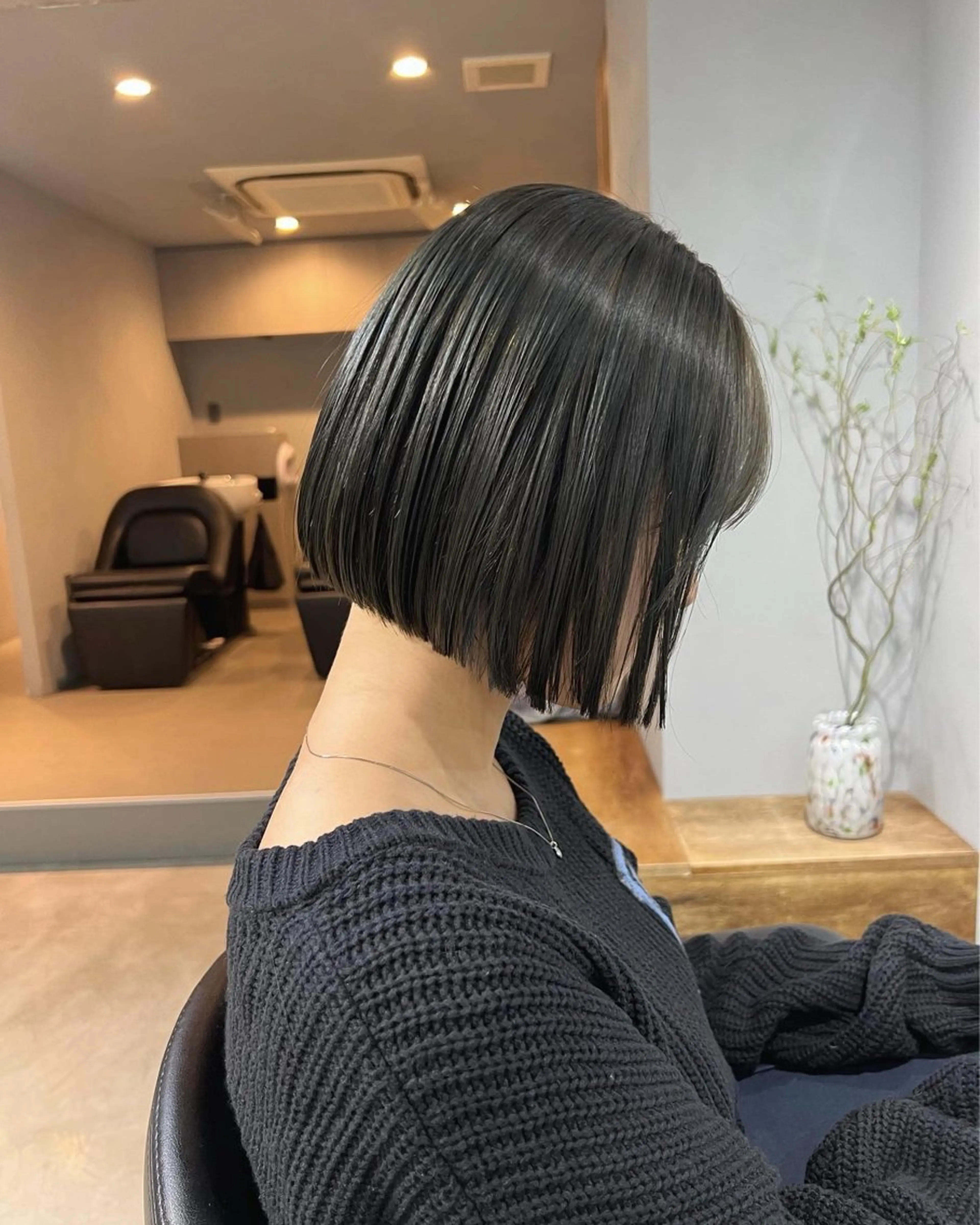 ミディアム カラー カット ヘアカラー 【arc】akane オリーブ/ベージュのヘアスタイル
