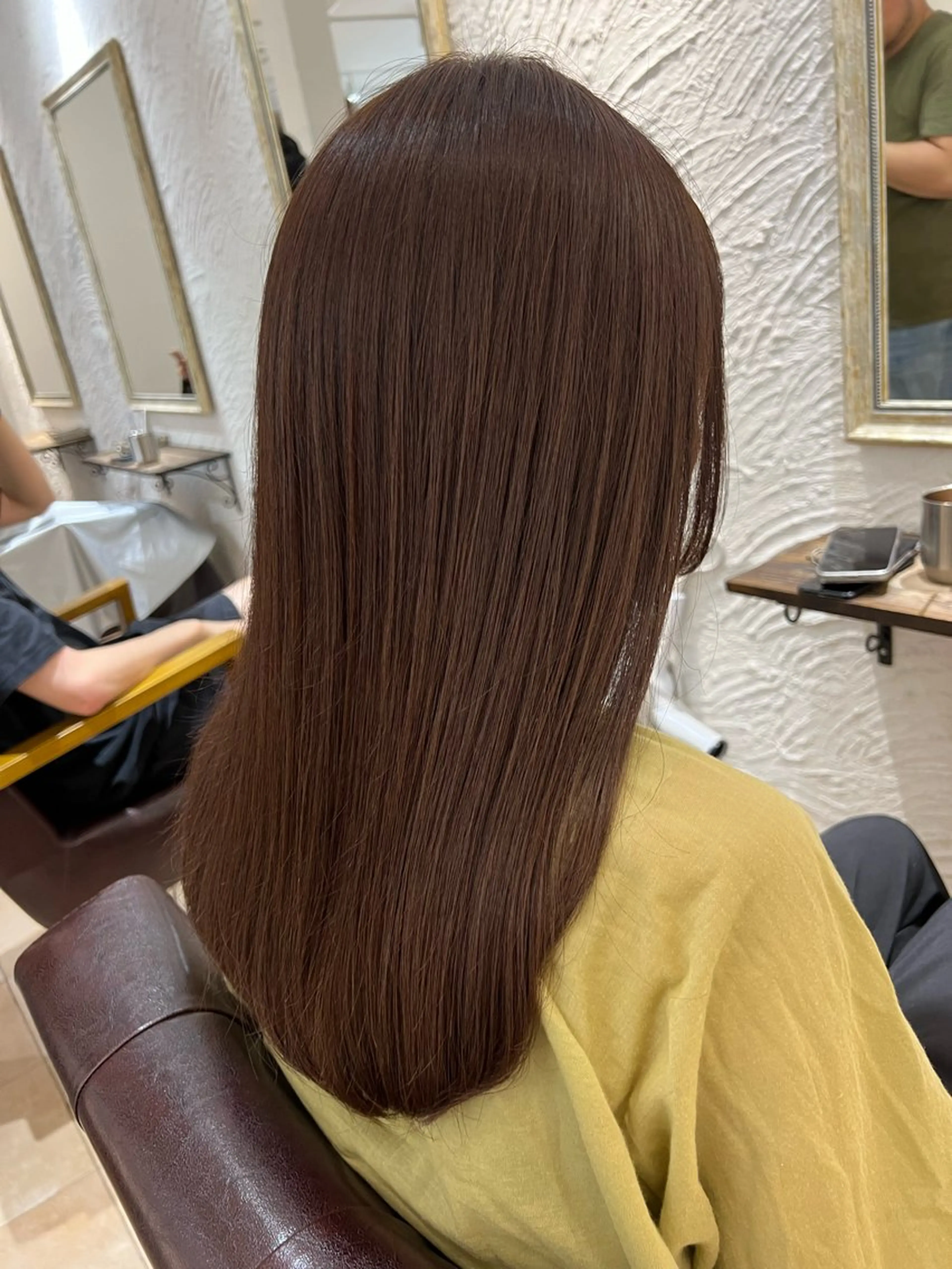 セミロング カラー 🥀韓国ヘア🥀 宮津真菜のヘアスタイル