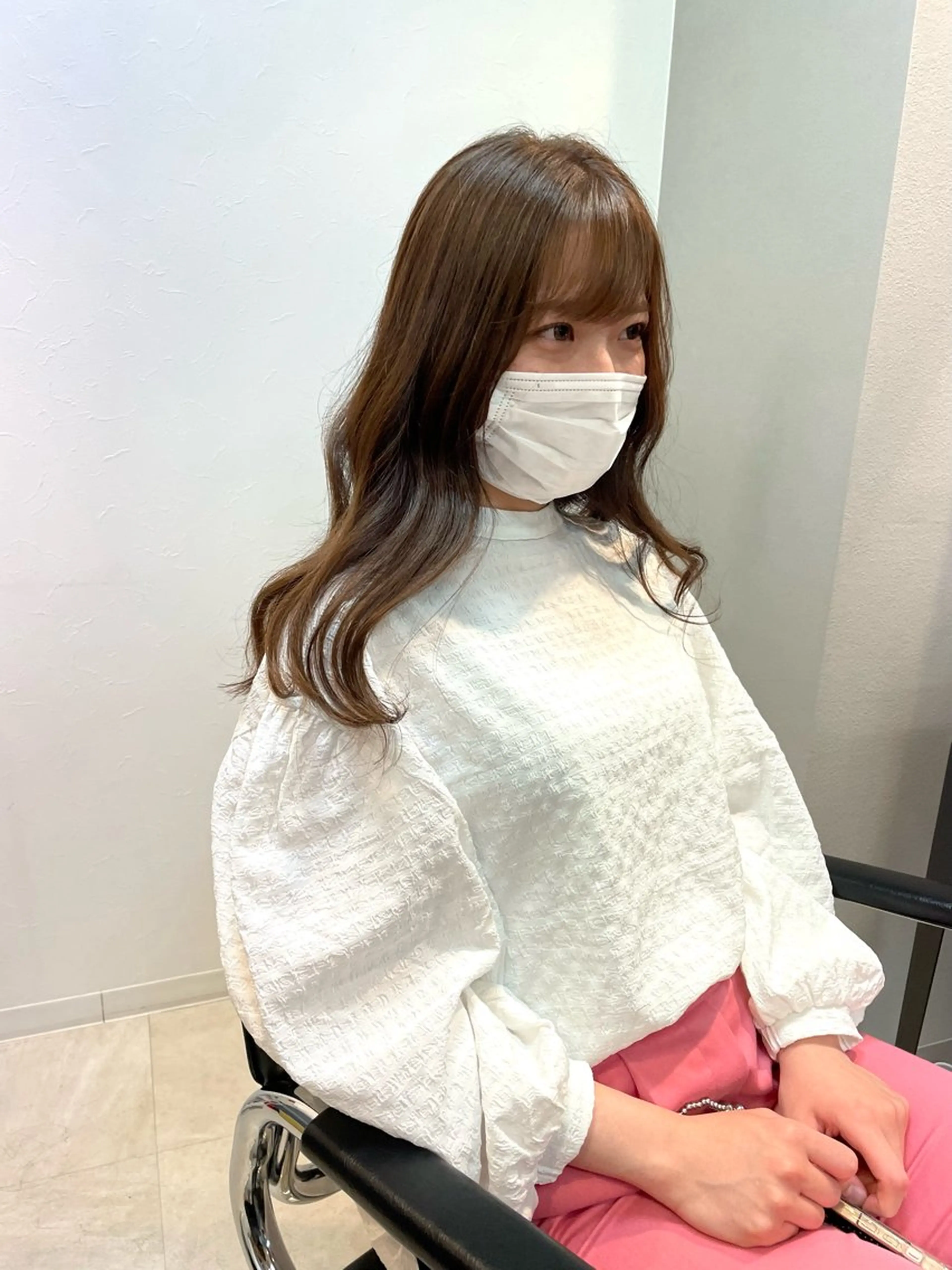 ロング カラー カット ヘアカラー トリートメント 🍨モテベージュ🩰 miraiのヘアスタイル