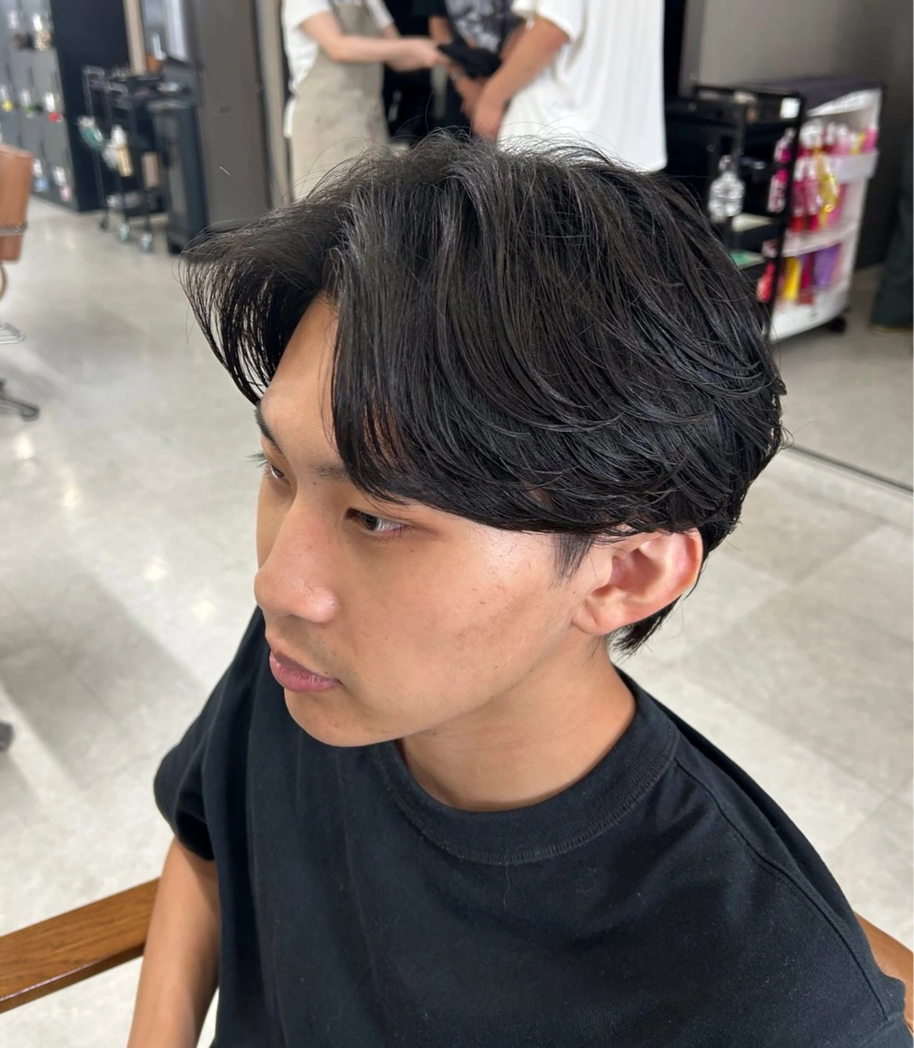 パーマ メンズ カット パーマ トリートメント ヘッドスパ ヘアセット カズキ🌼曲がる縮毛 ／くせ毛パーマのヘアスタイル