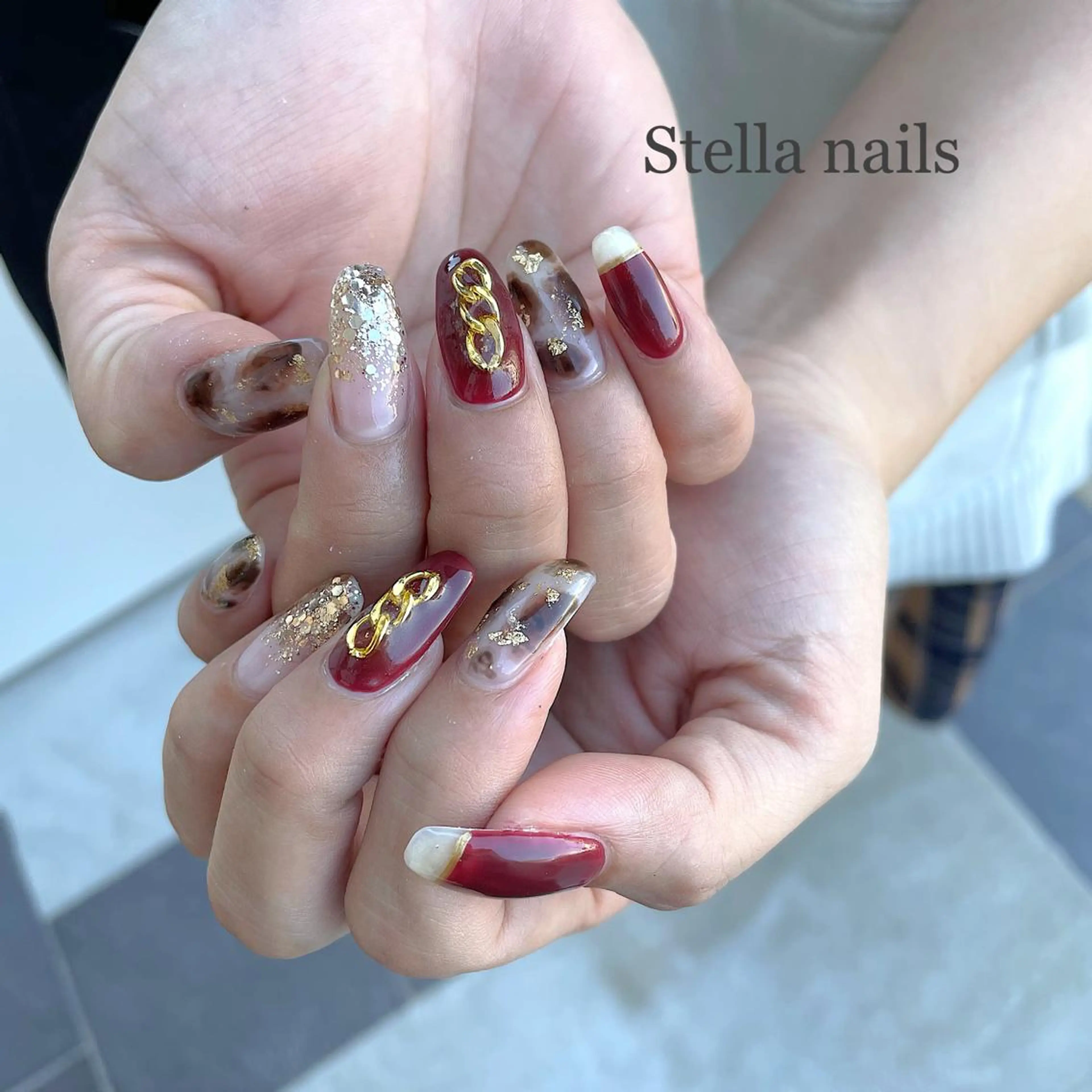 ネイル アニマル柄 Stella nailsのマツエク・マツパデザイン