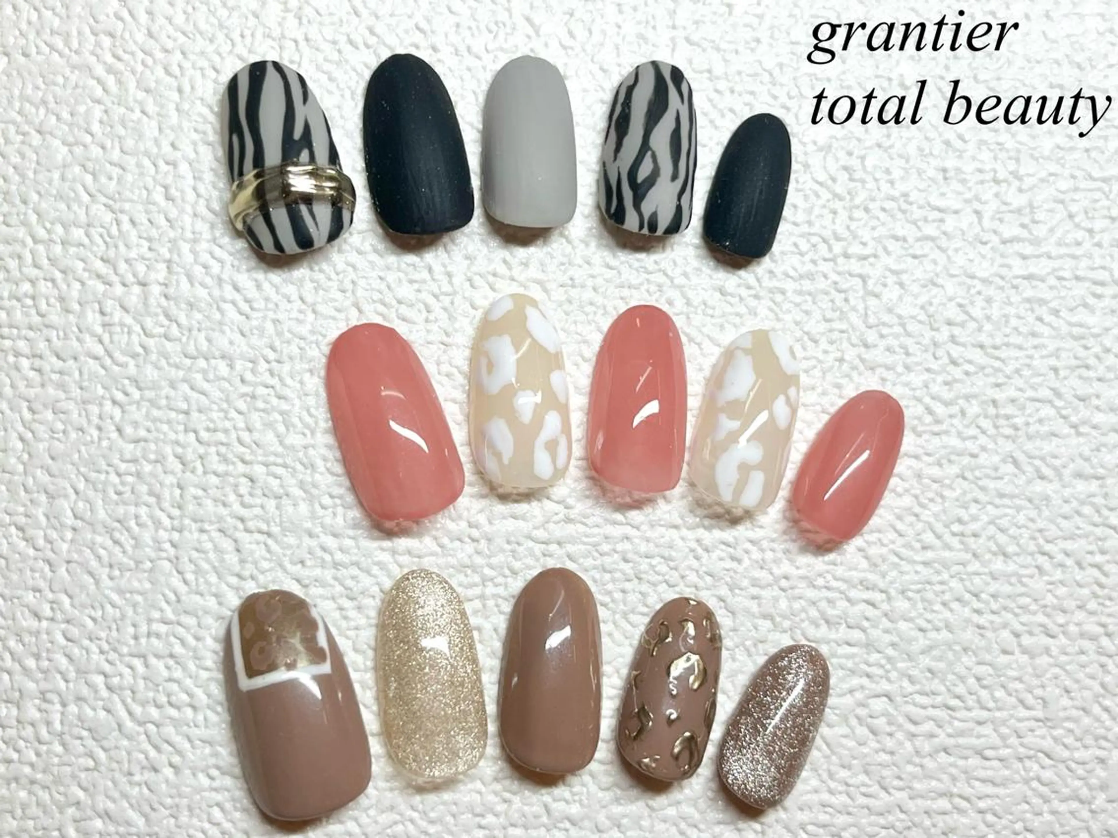 ネイル ジェルネイル パラジェル ハンドネイル grantier beautyのネイルデザイン