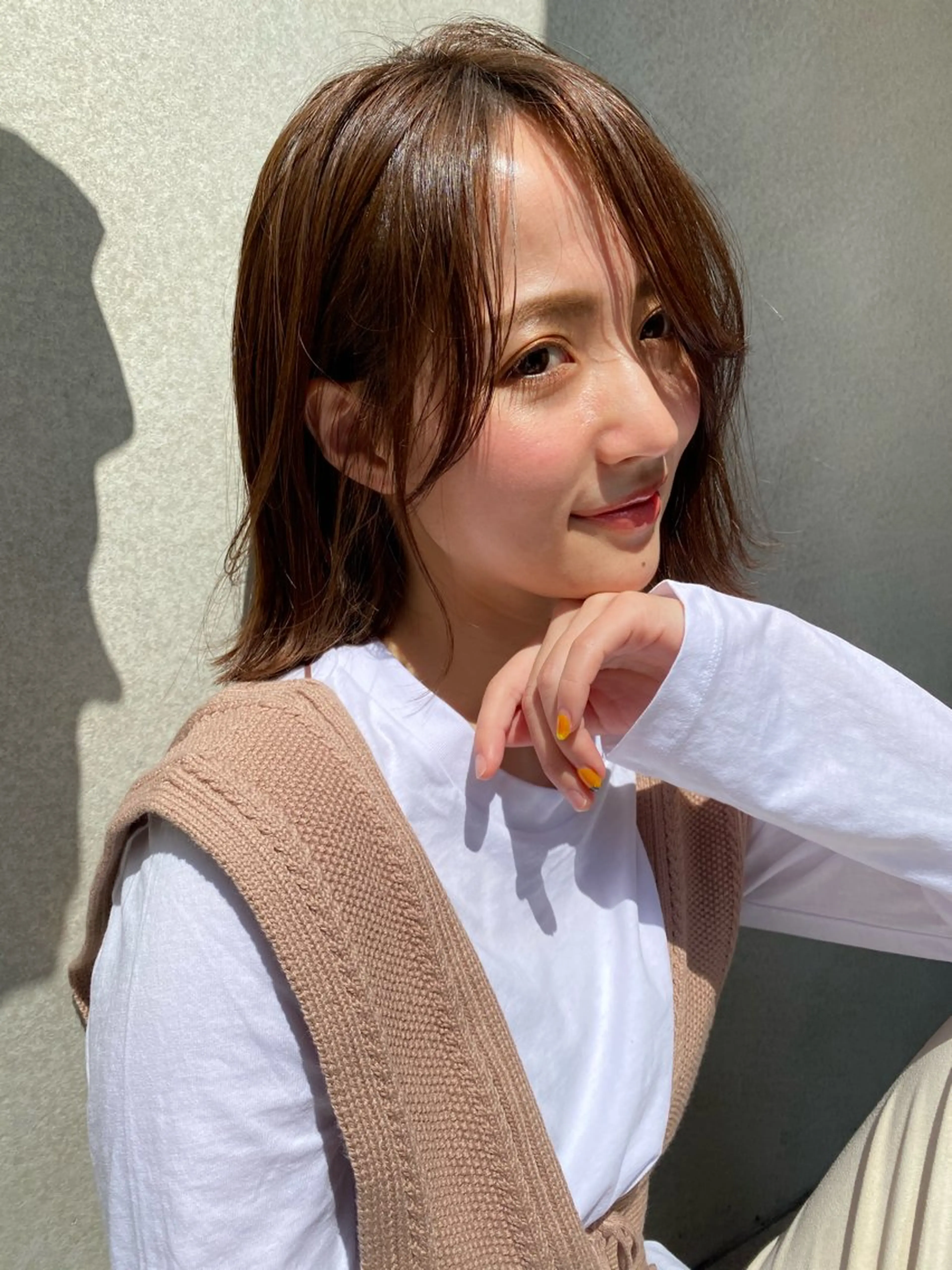 ミディアム カット ヘアカラー トリートメント VLOW nex the salon所属・韓国風/髪質改善/ ナガヤアキラのヘアスタイル