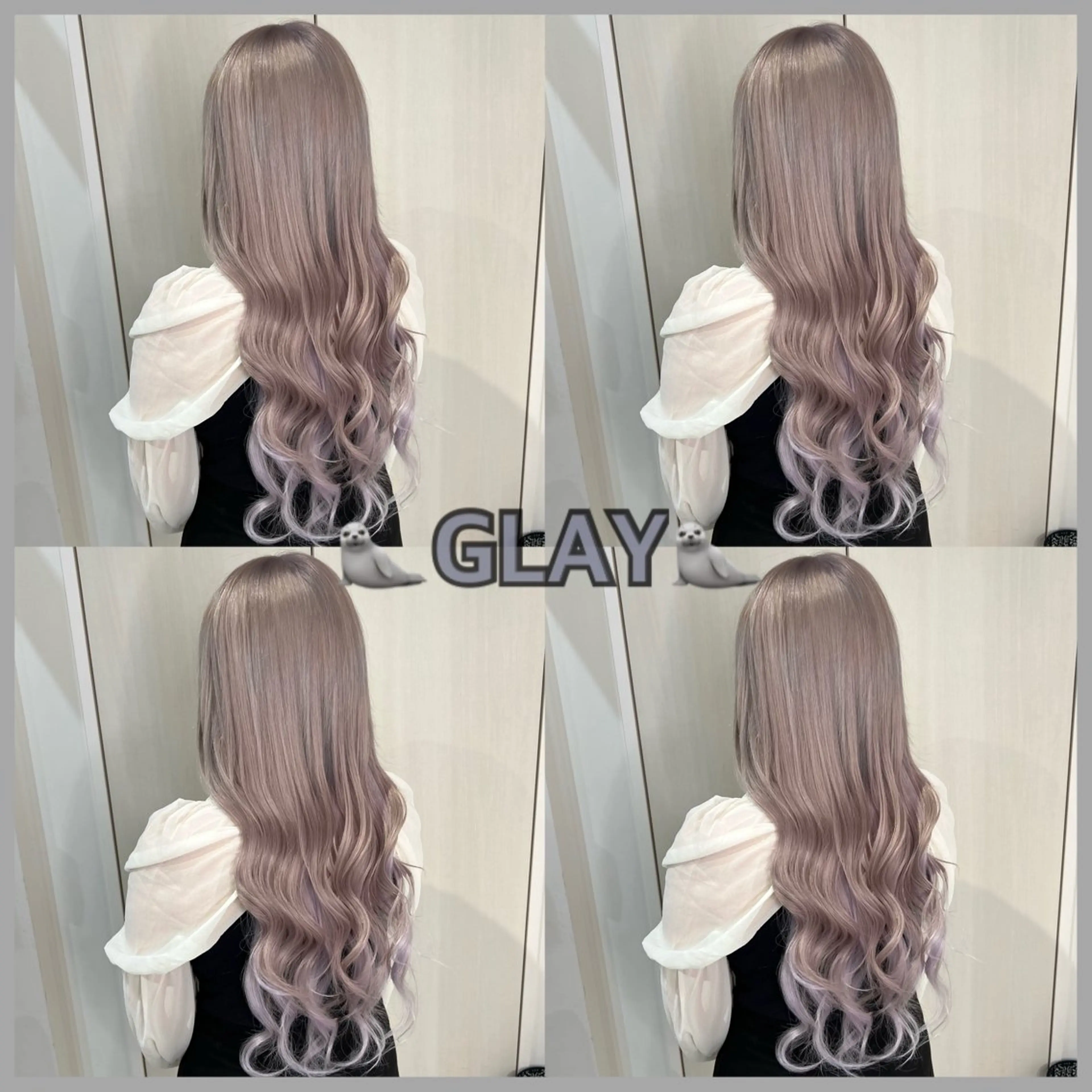ロング カラー ブルーカラー エクステ 🦋エクステ🦋 TOMOKAのヘアスタイル
