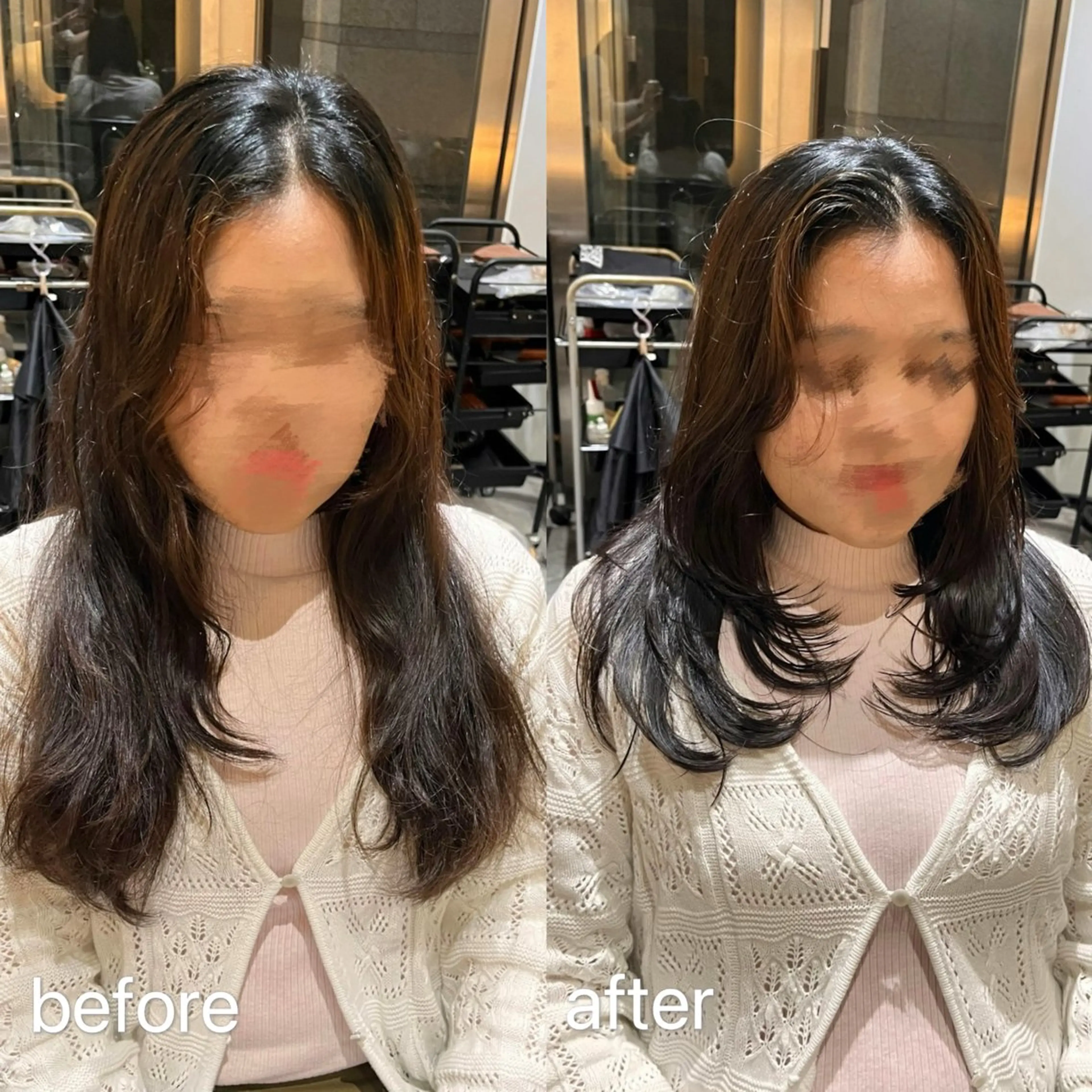 ロング レイヤーカット レイヤーカット/ うる艶カラー/ユイのヘアスタイル