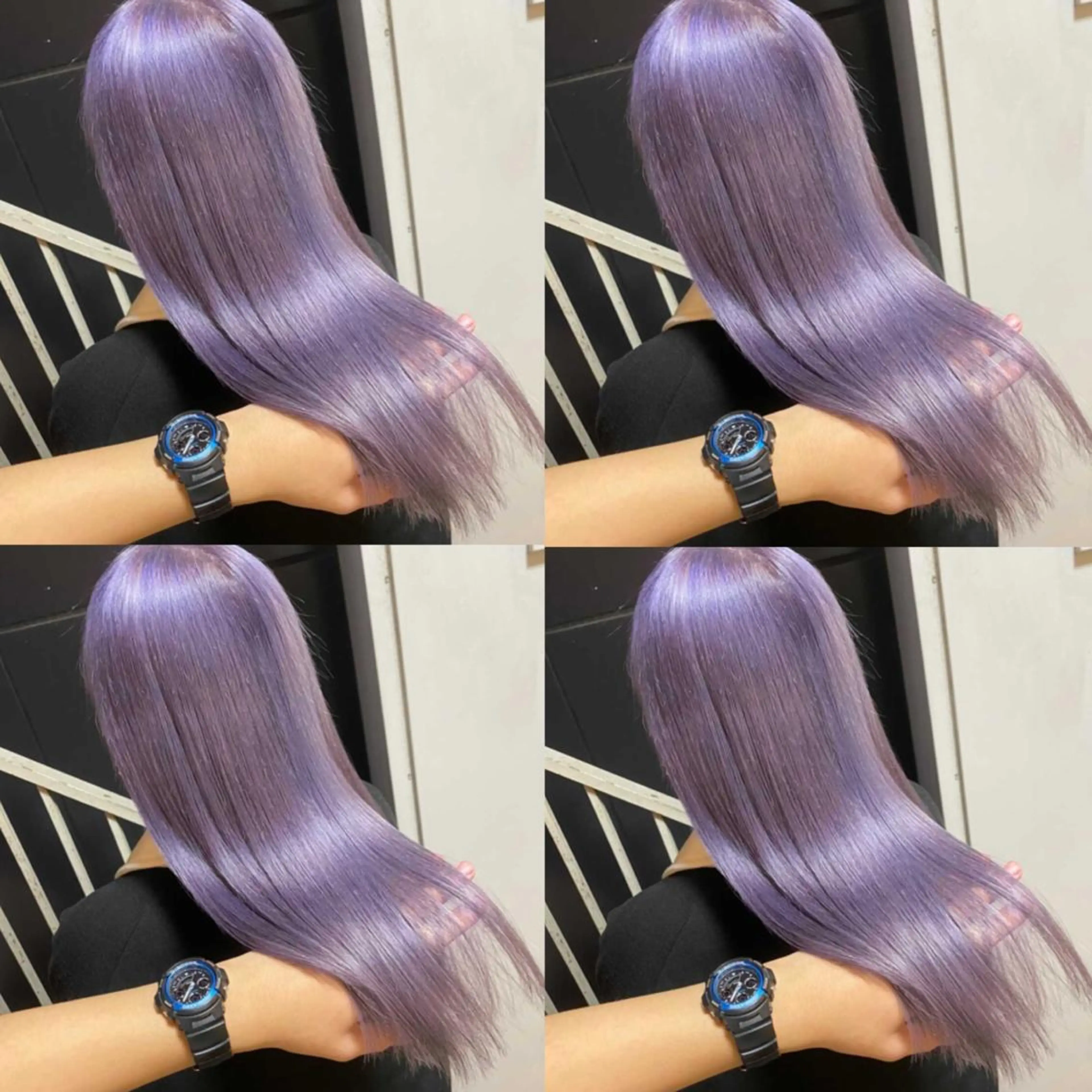 ロング カラー ヘアアレンジ ヘアカラー トリートメント 🦋韓国ヘア 坂本 菜摘🦋のヘアスタイル