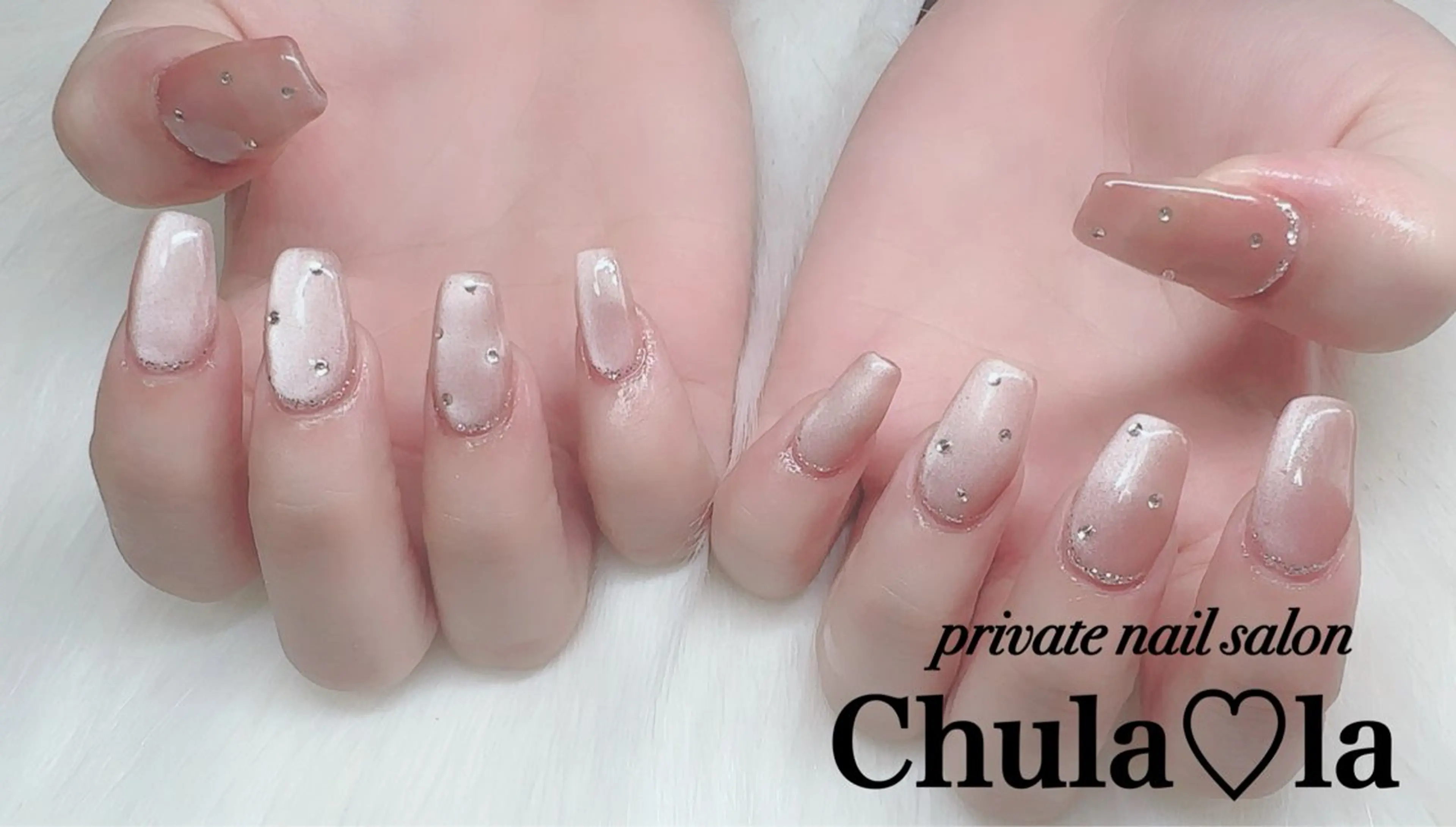 ネイル ラメ(グリッター) マグネットネイル ストーンネイル ハンドネイル Chula♡la 豊見城市高安のネイルデザイン