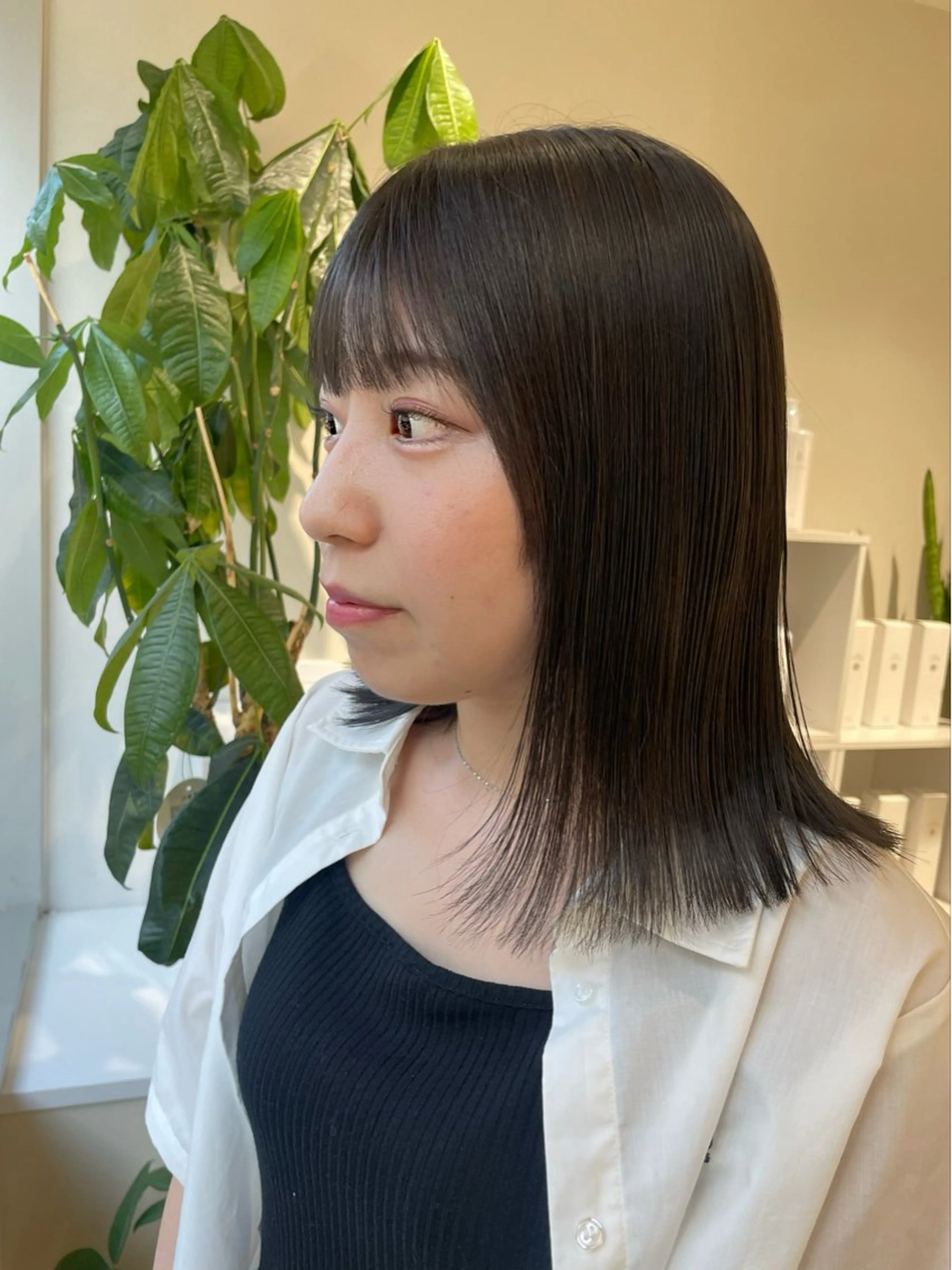 ミディアム カラー カット ヘアカラー トリートメント 🩰ニシムラヒカリ 半個室salon♡*のヘアスタイル