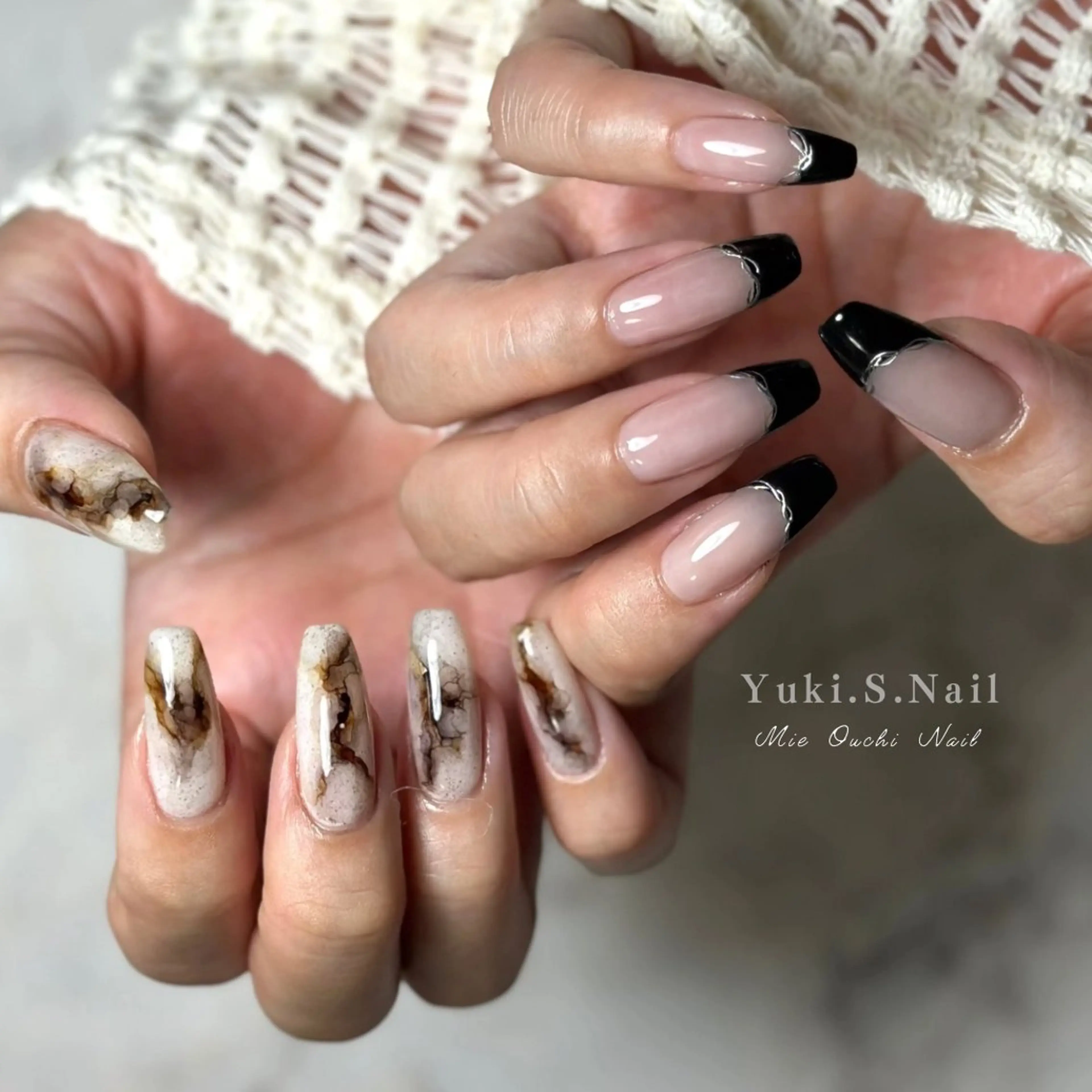 ロング ハンドネイル Yuki S.Nailのネイルデザイン