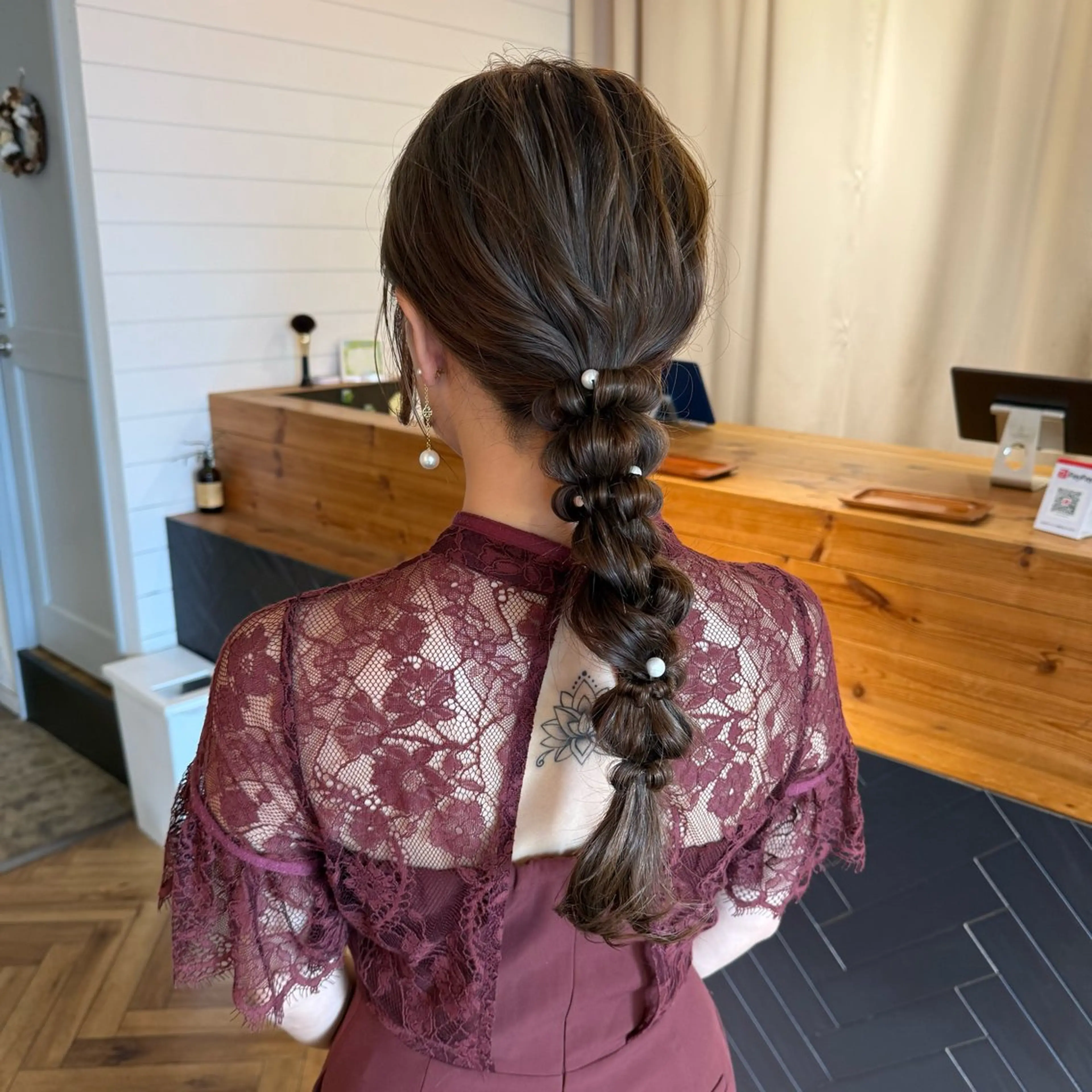 ロング ヘアアレンジ 飯島 美海のヘアスタイル
