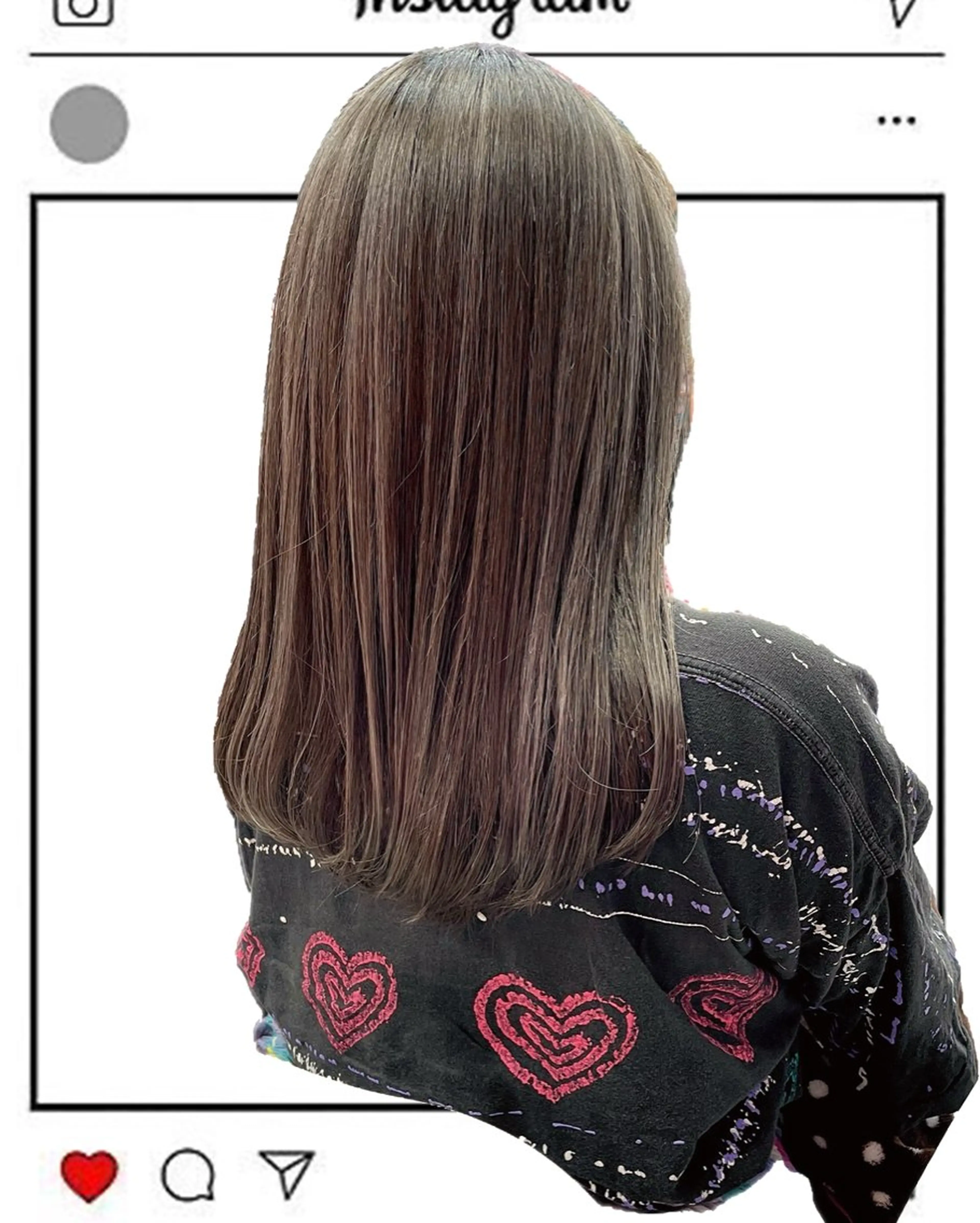 セミロング カラー Tatsu/newi 大分 ハイトーンのヘアスタイル