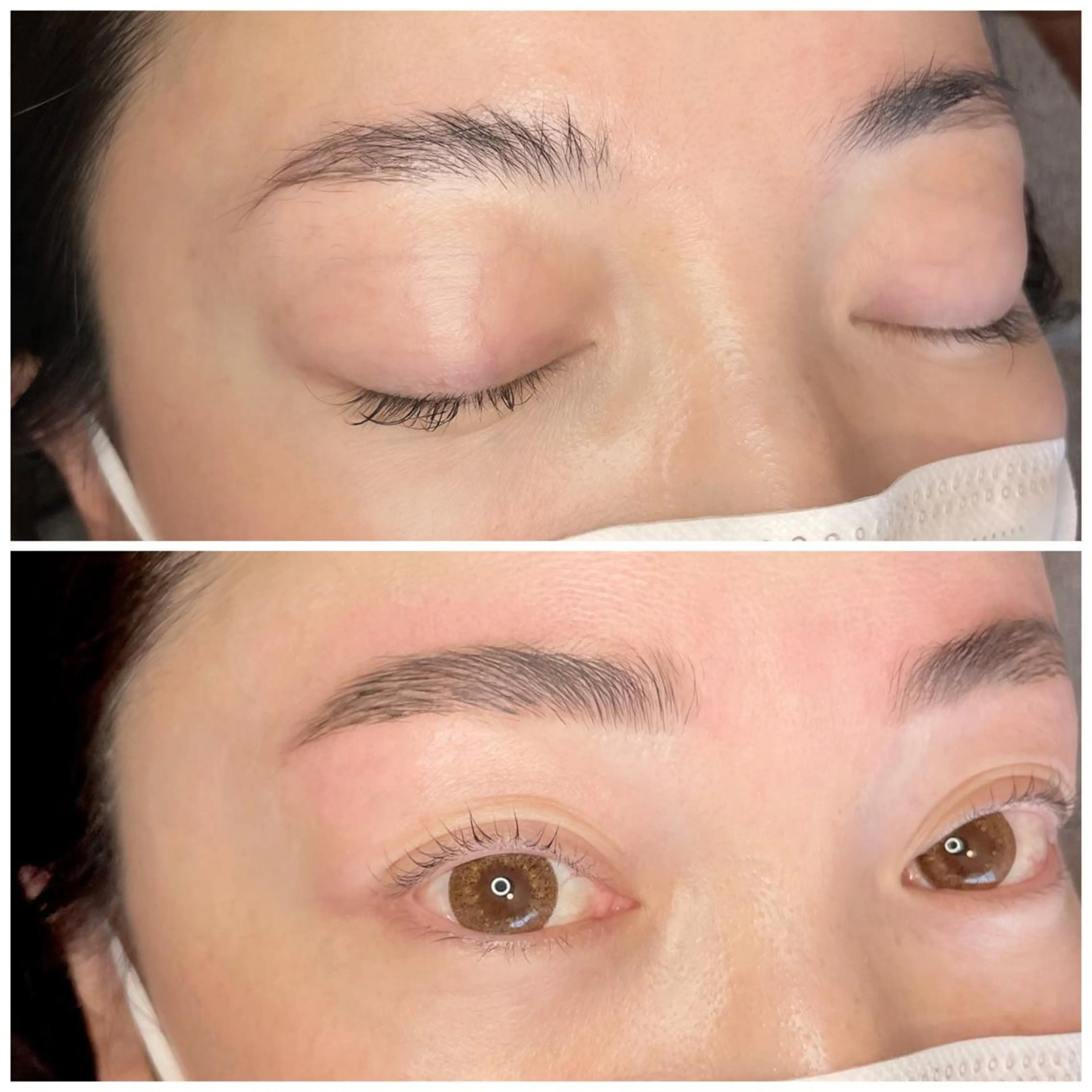 マツエク・マツパ アイブロウ ハリウッドブロウリフト 一重×まつ毛パーマ YUNIKO eyelashのマツエク・マツパデザイン