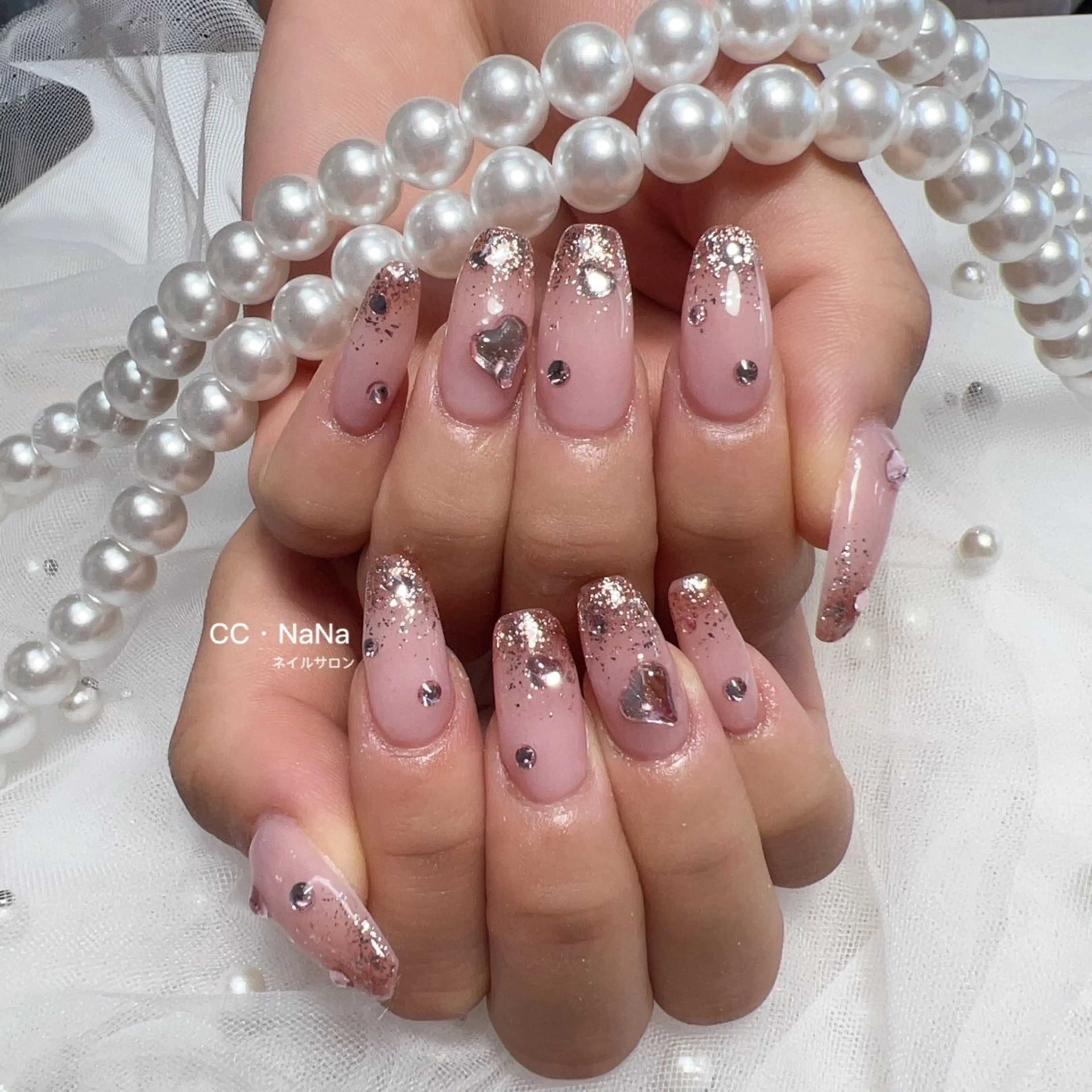 ネイル スカルプネイル ハンドネイル 💎CC・NaNa 韓国風ネイル🌙のネイルデザイン