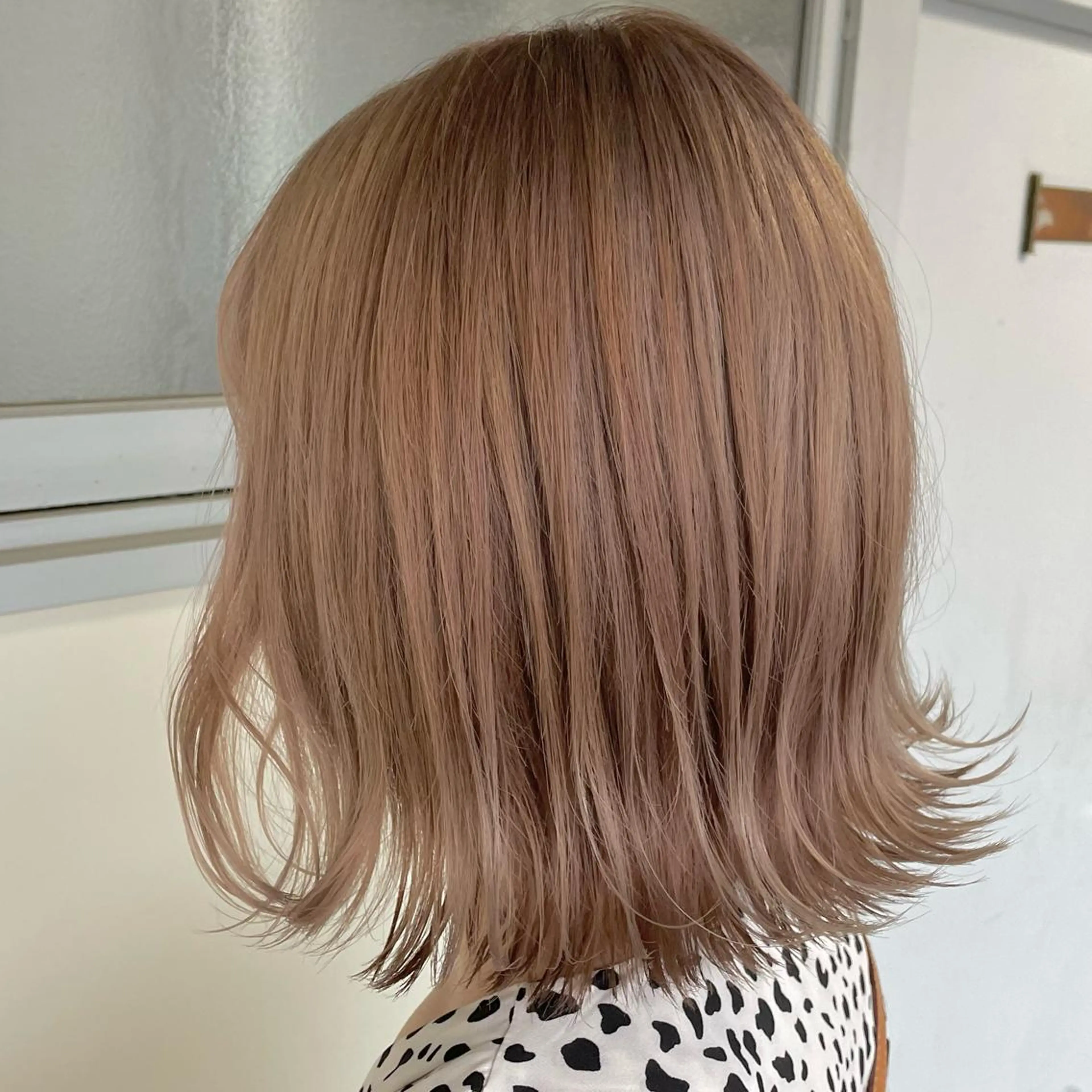 ミディアム カラー ヘアアレンジ mao透明感カラー 似合わせヘアメイクのヘアスタイル
