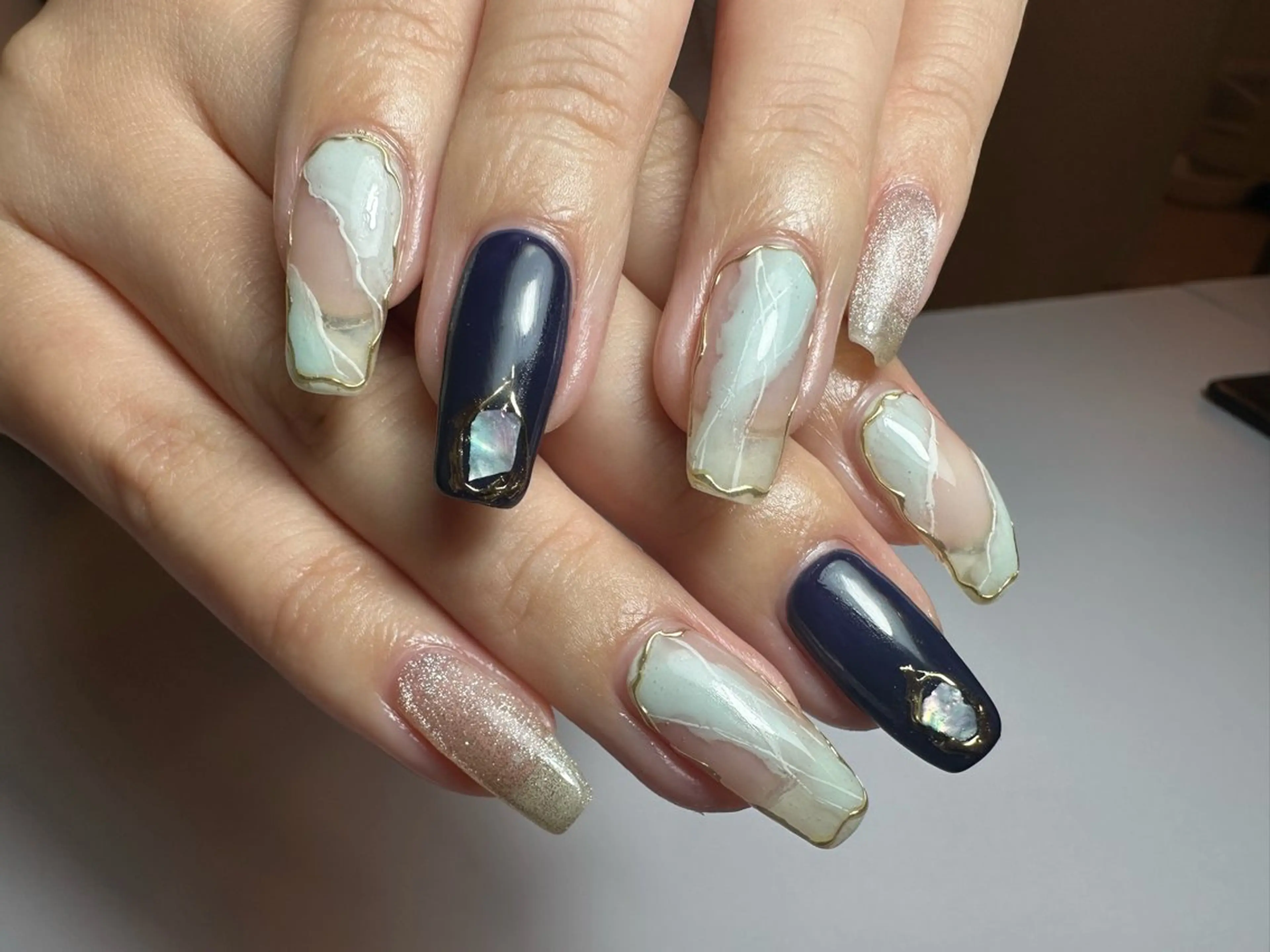 セミロング ハンドネイル shandy nail所属・shandy nailのネイルデザイン