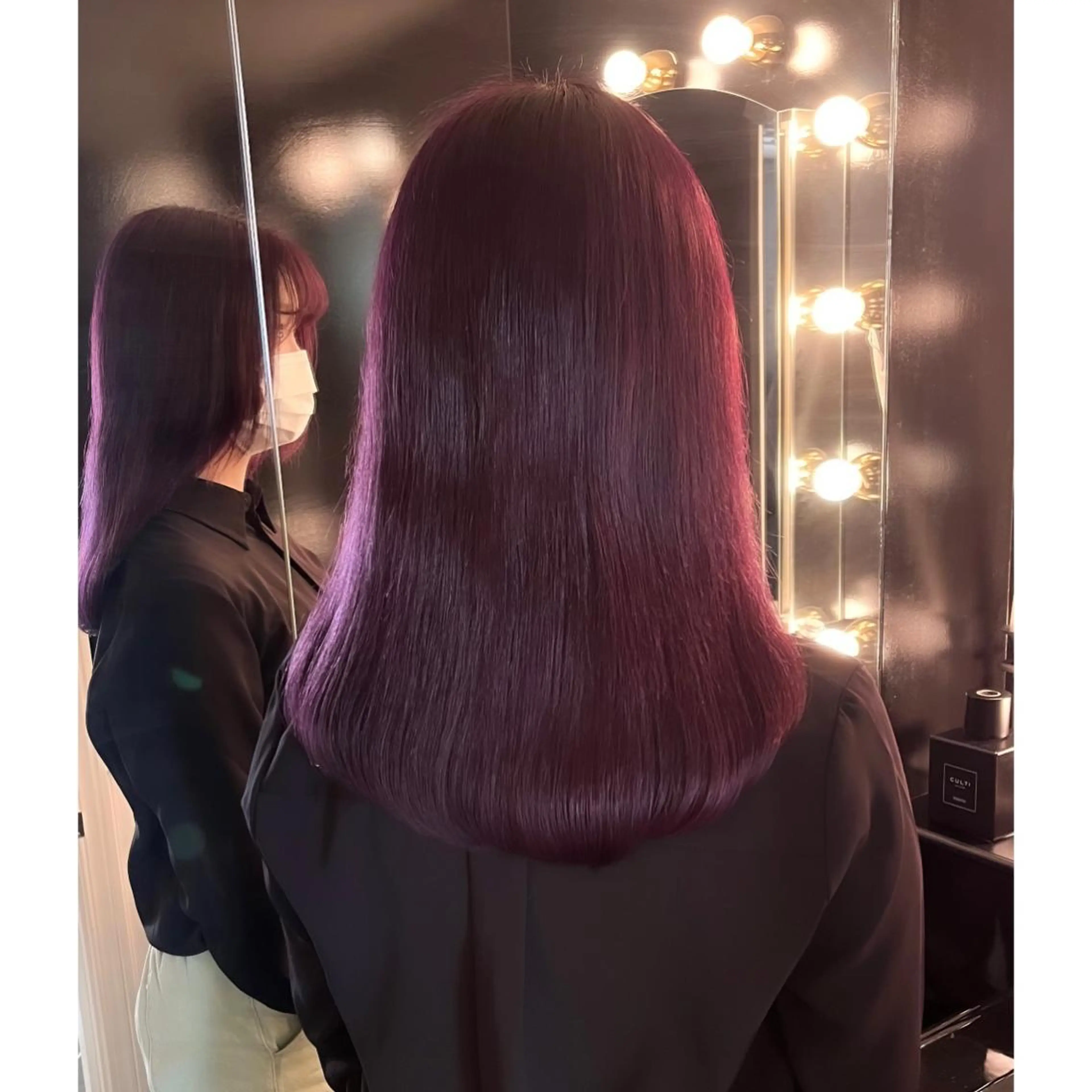 セミロング カラー ブリーチ ヘアカラー トリートメント LOTTA CUCCI所属・miyu /トレンド カラー×艶髪のヘアスタイル