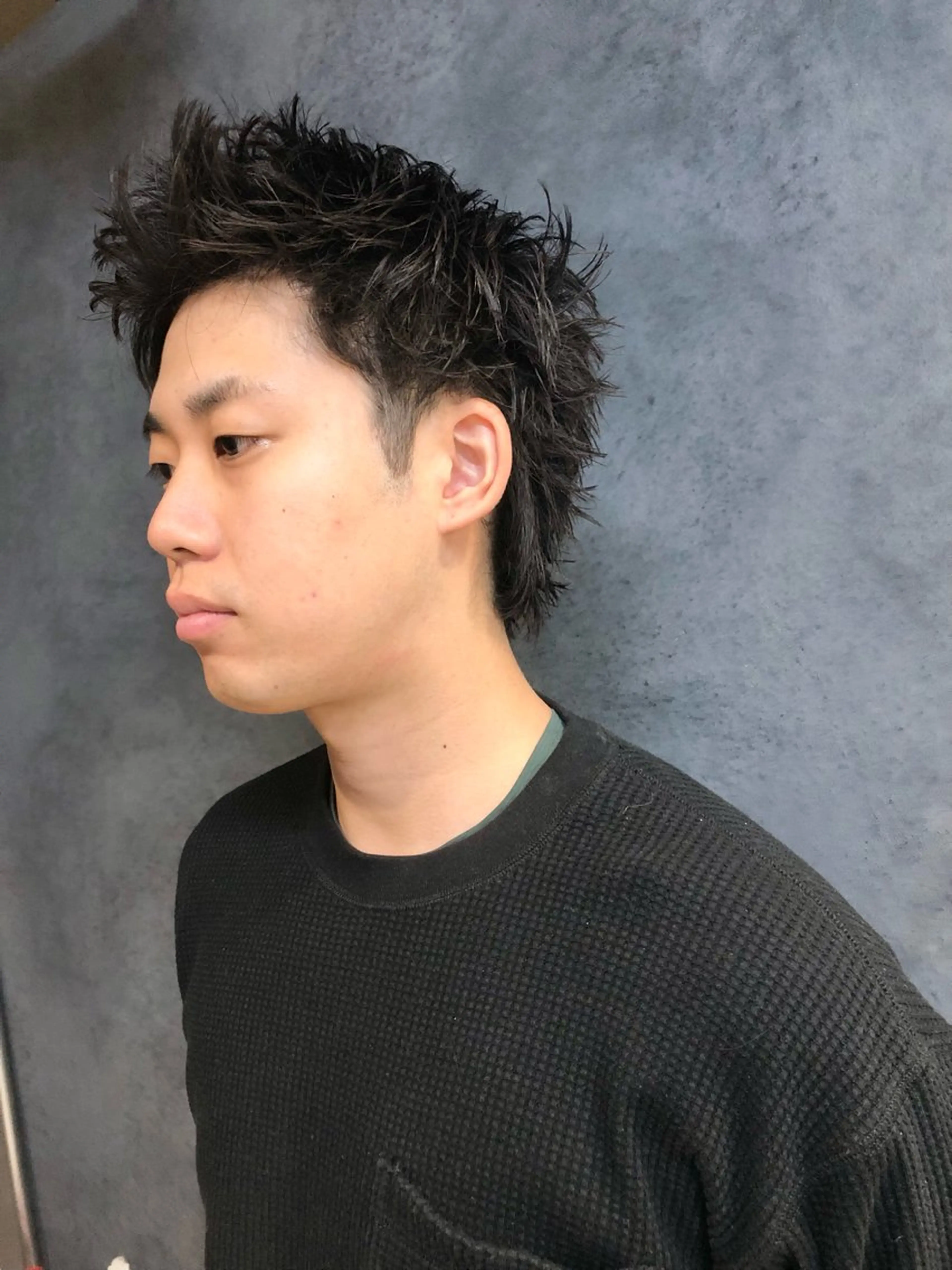 ヘアアレンジ メンズ スパイキーショート カット トリートメント ヘアセット メンズ特化✂️栗原 侑也のヘアスタイル