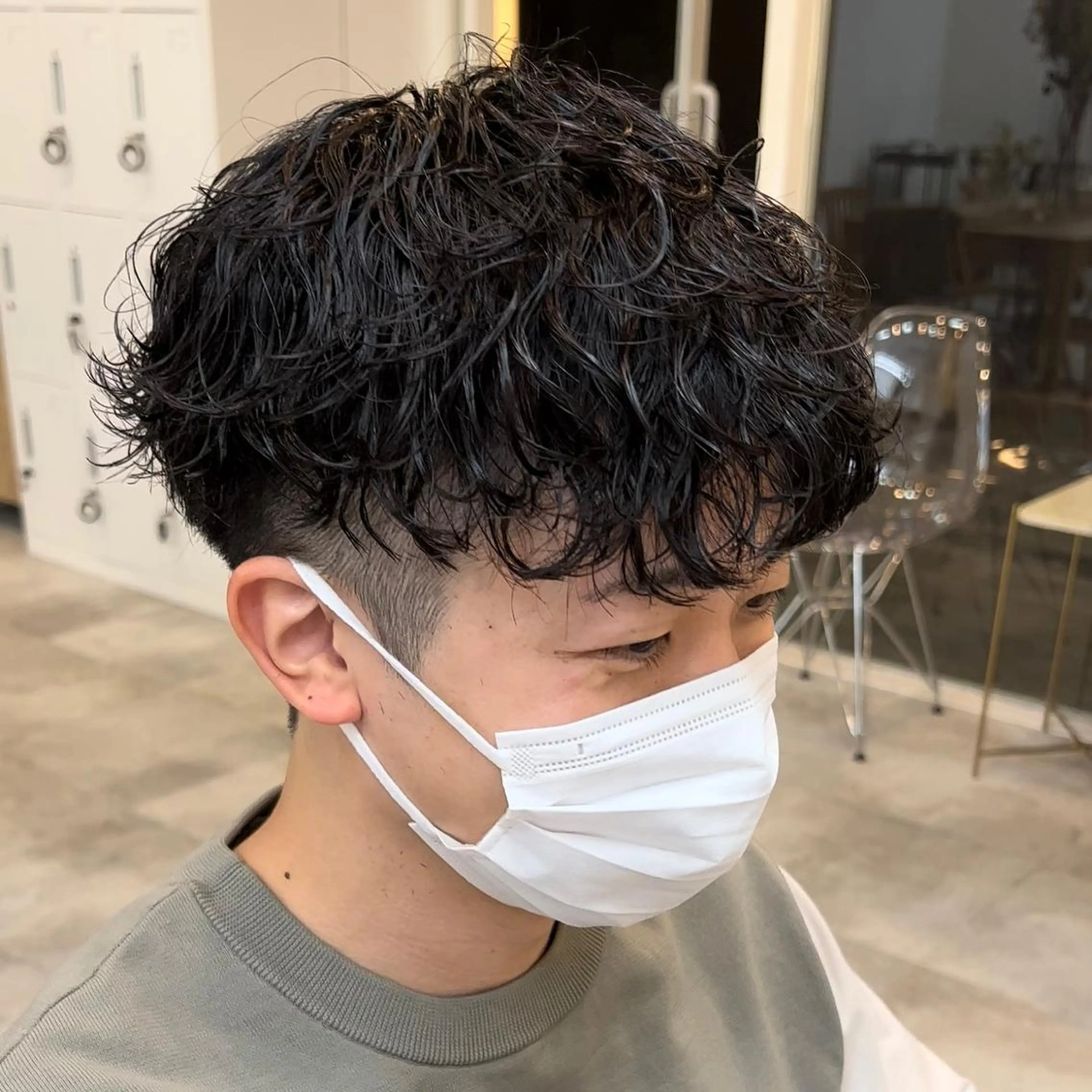 パーマ メンズ メンズパーマ 波巻きパーマ カット パーマ 🔥メンズ特化🔥 永瀬椋のヘアスタイル