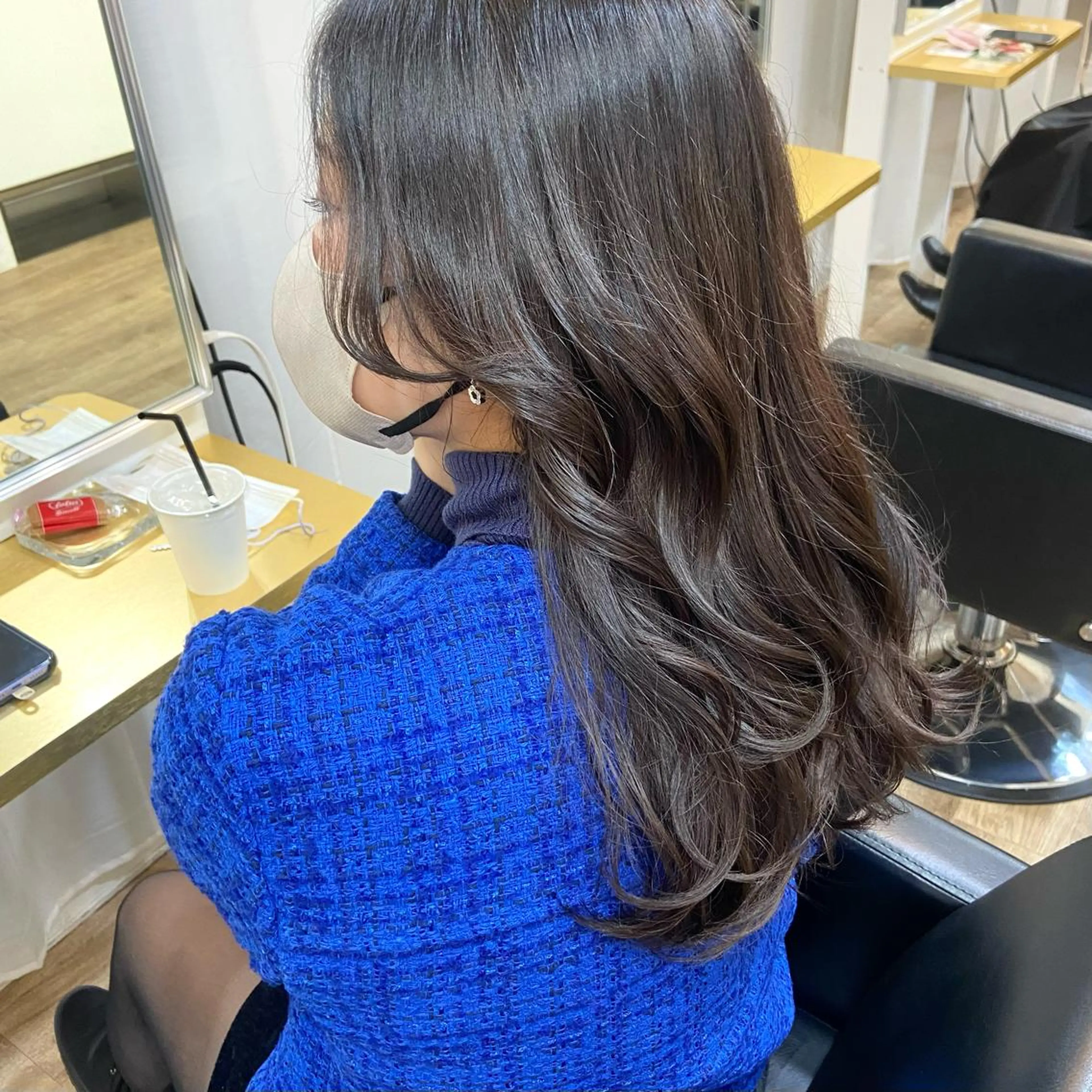 セミロング カラー ベージュカラー ブリーチ ケアブリーチ 透明感カラー ダブルカラー mai 🥀 パーマモデル募集🌀のヘアスタイル