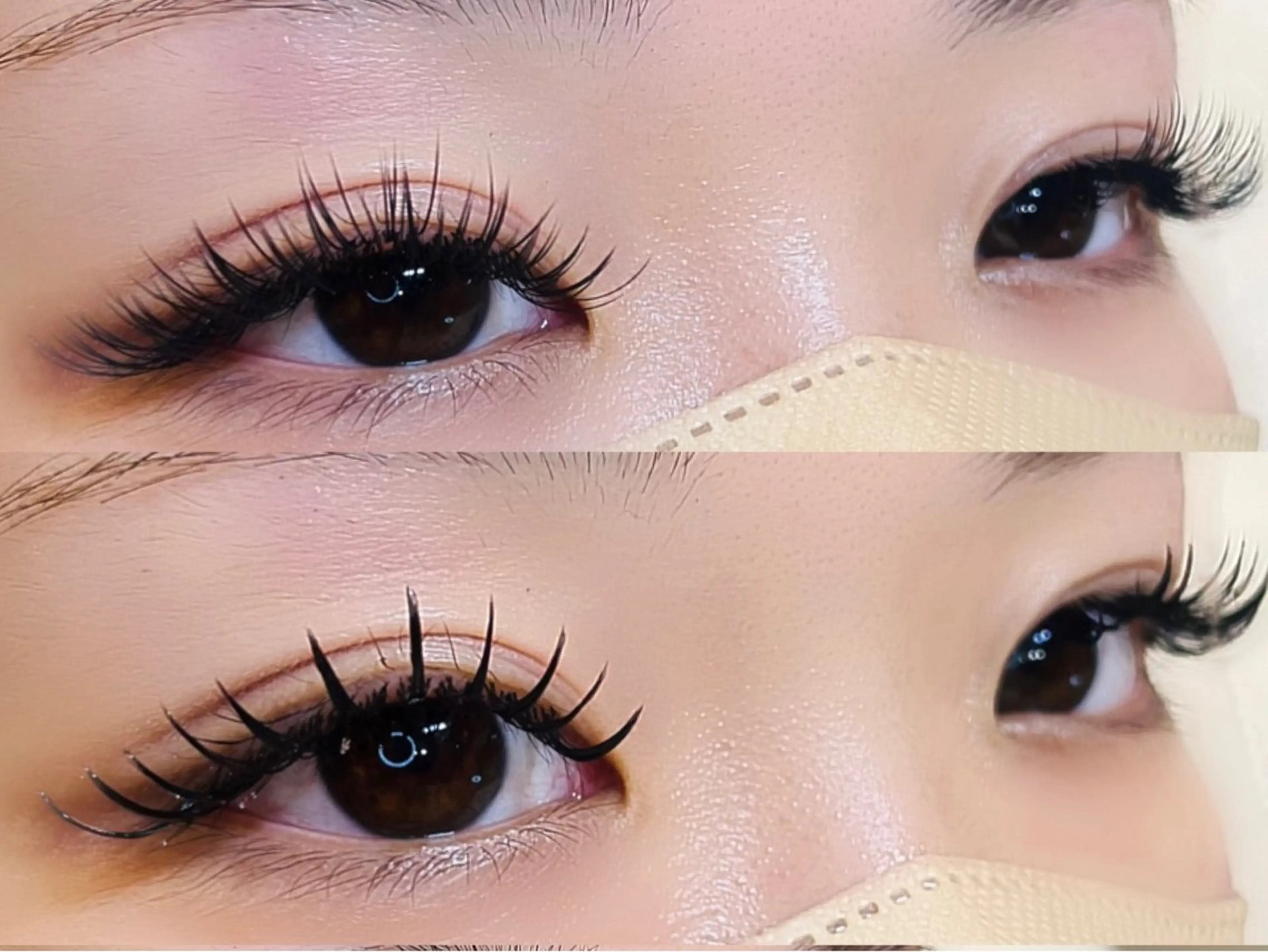 マツエク・マツパ 付け放題 バインドロック フラットラッシュ パリジェンヌラッシュリフト まつげパーマ マツエク オーロラ所属・AURORA RINAのマツエク・マツパデザイン