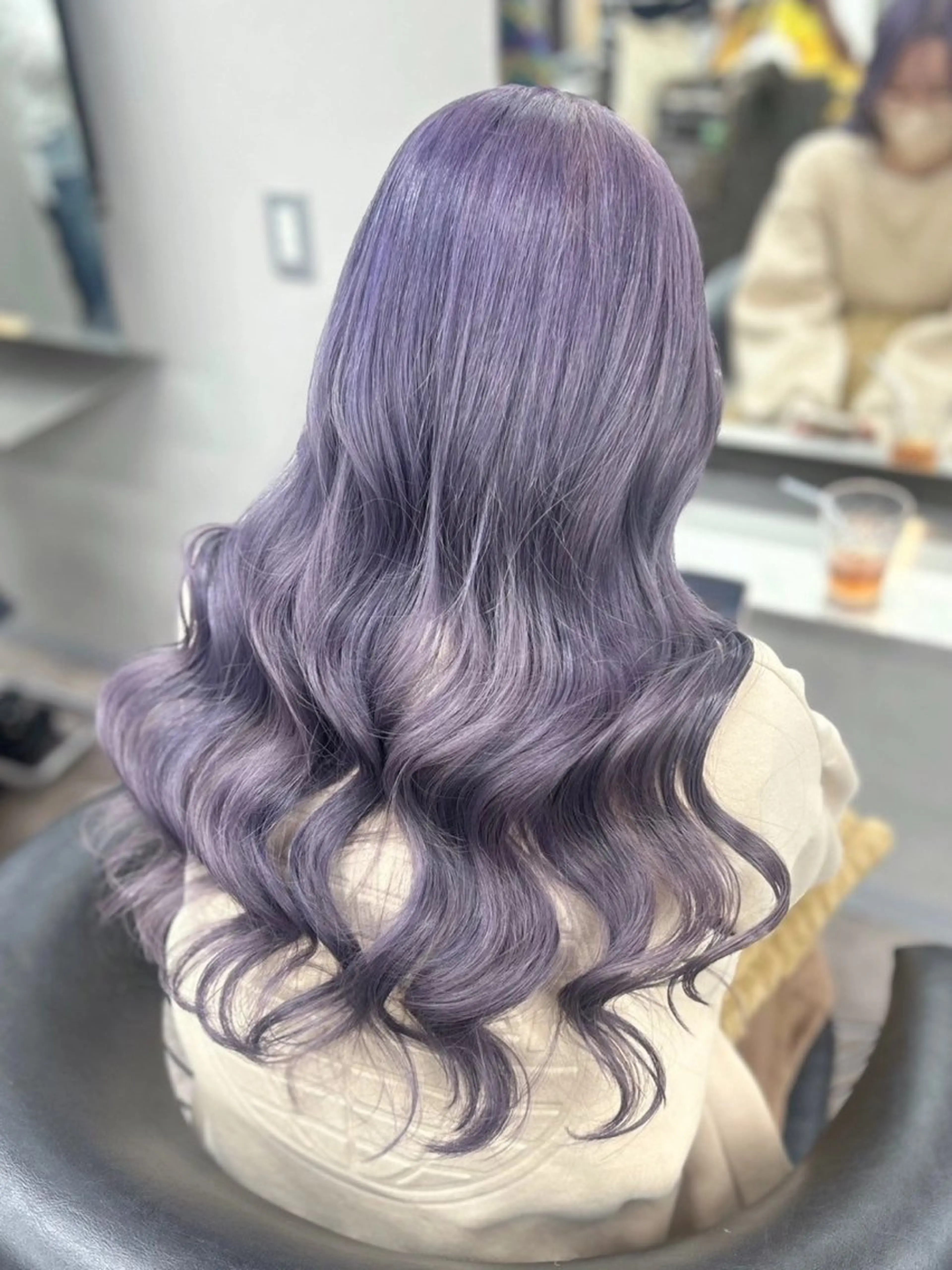 ロング ヘアカラー 青木 舞佳のヘアスタイル