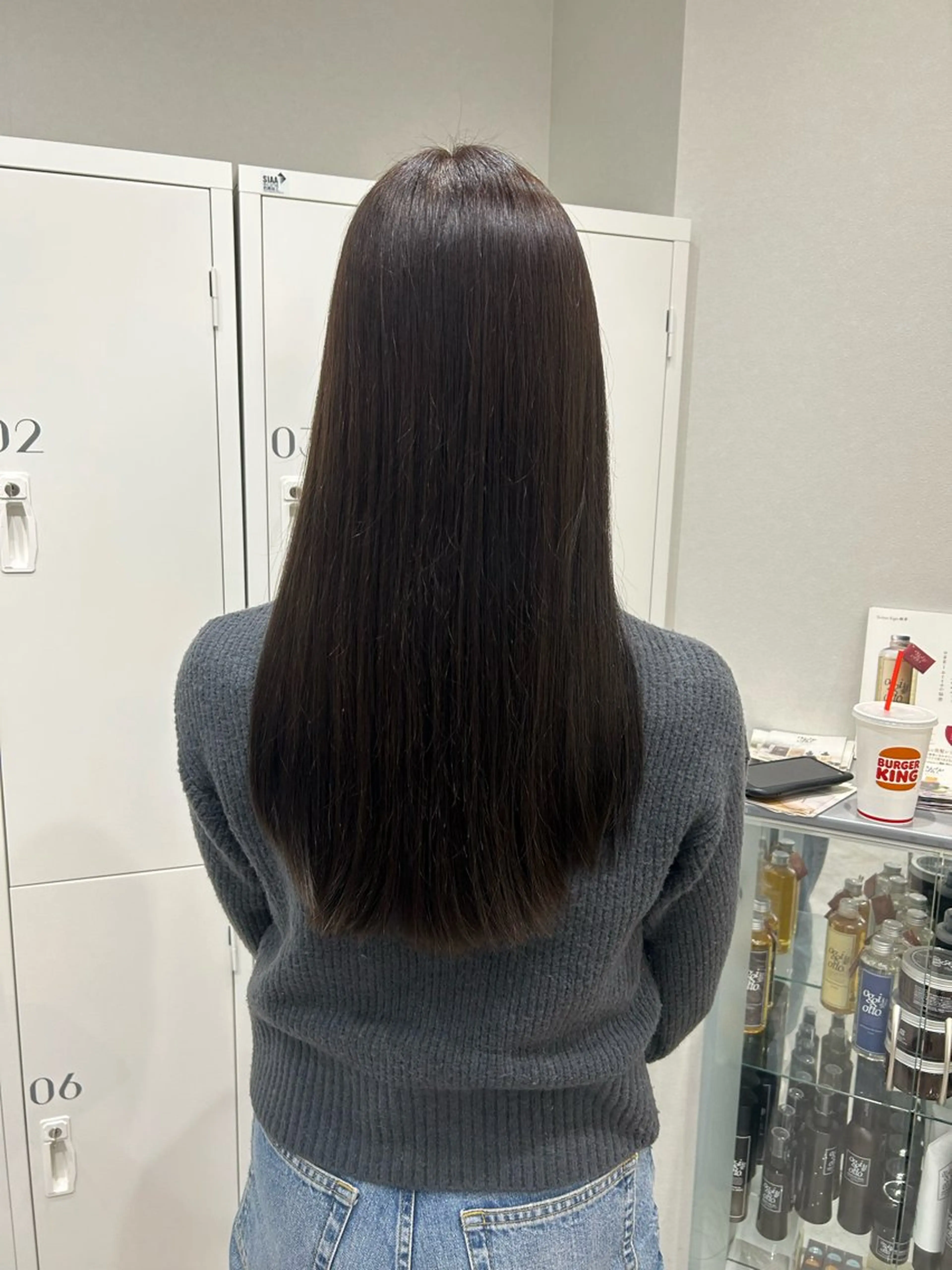 セミロング カラー ヘアアレンジ グレージュ オリーブグレージュ オリーブグレー ヘアカラー ボブ /ニュアンス/ satomi🧸💖のヘアスタイル
