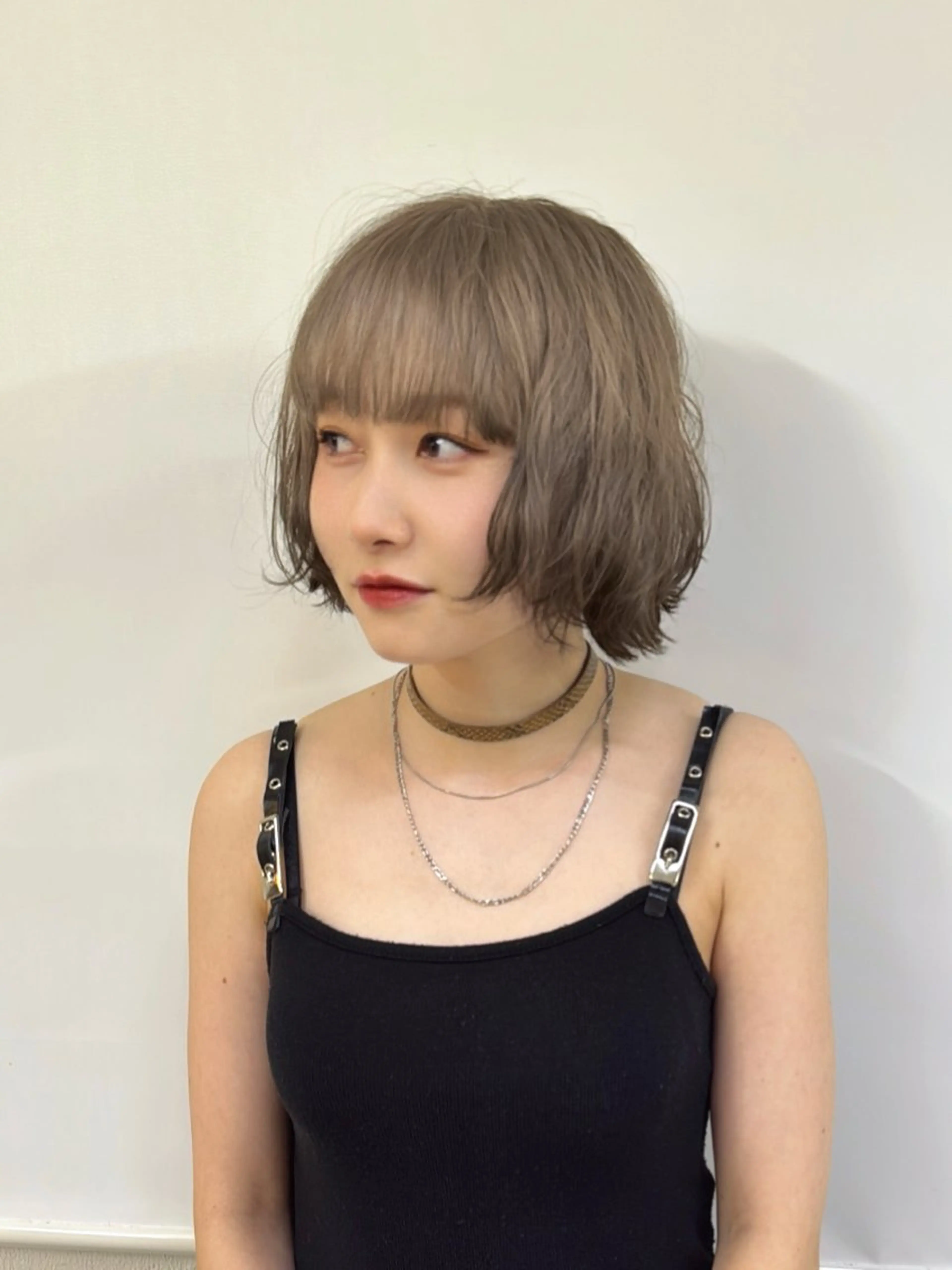ミディアム カラー カット ヘアカラー トリートメント ウルフ/レイヤー エクステ/kokiのヘアスタイル