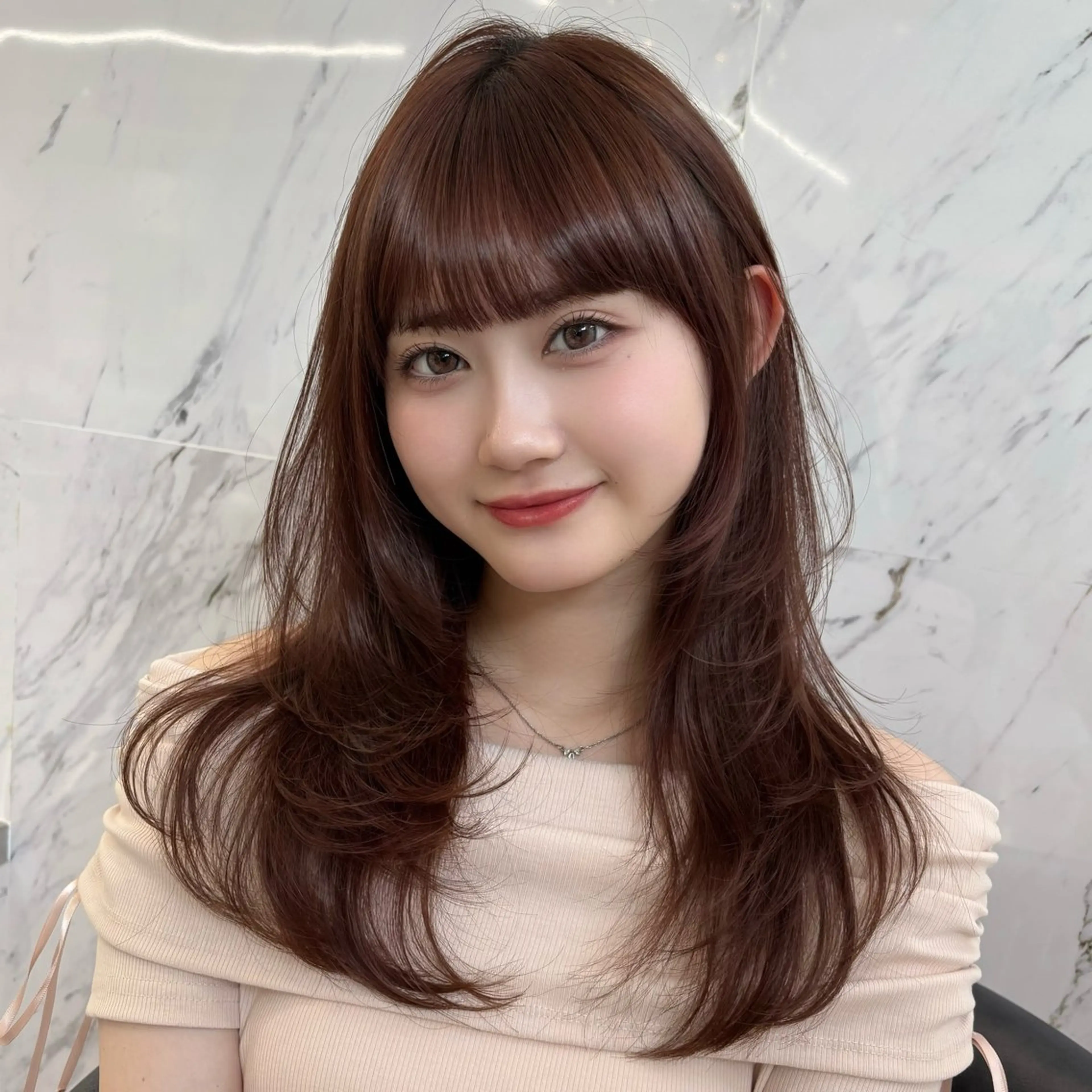 ロング カラー ロング カット ヘアカラー ParveMix 🐾鳥取彩花のヘアスタイル