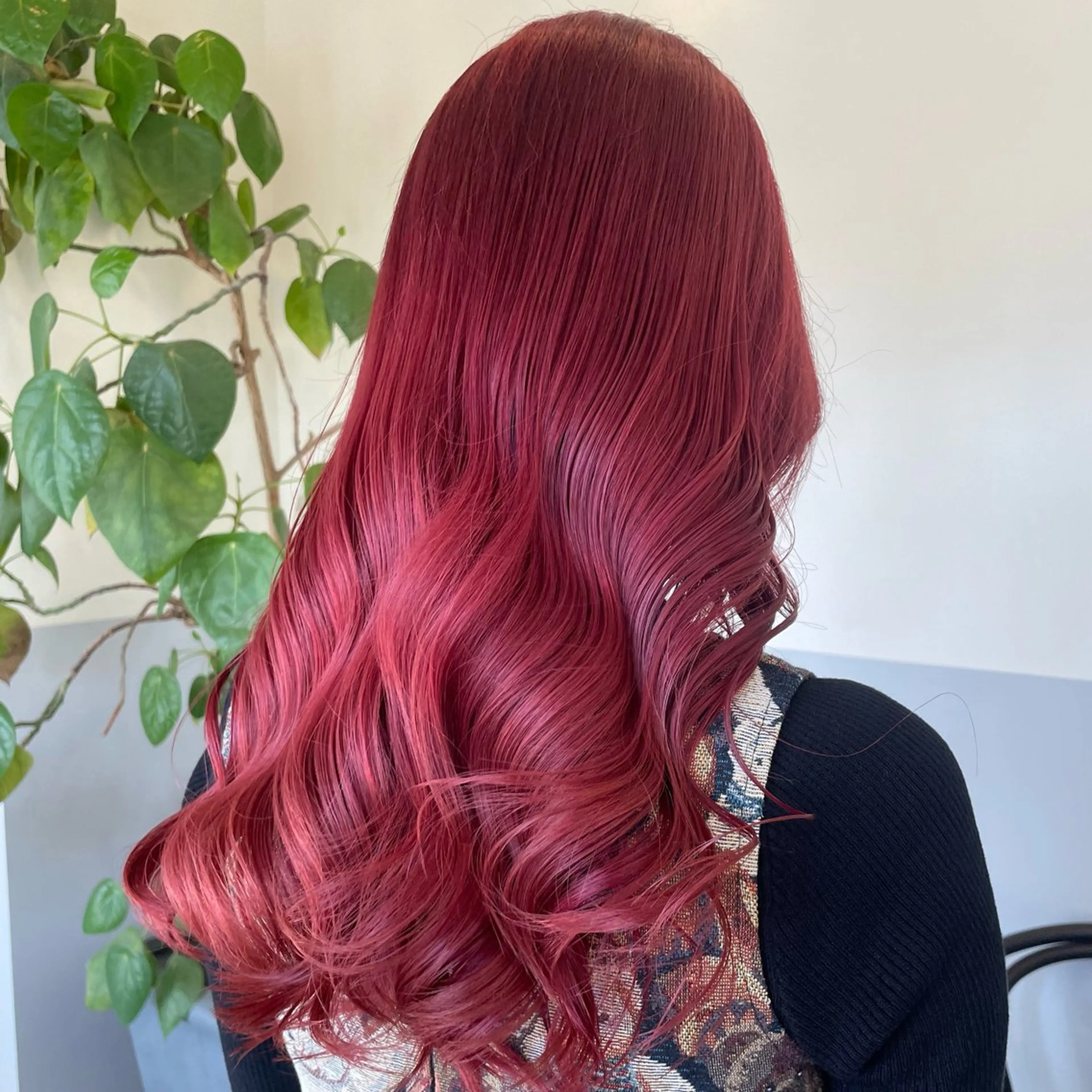 ロング ヘアカラー basho ノエ.／カットモデルのヘアスタイル