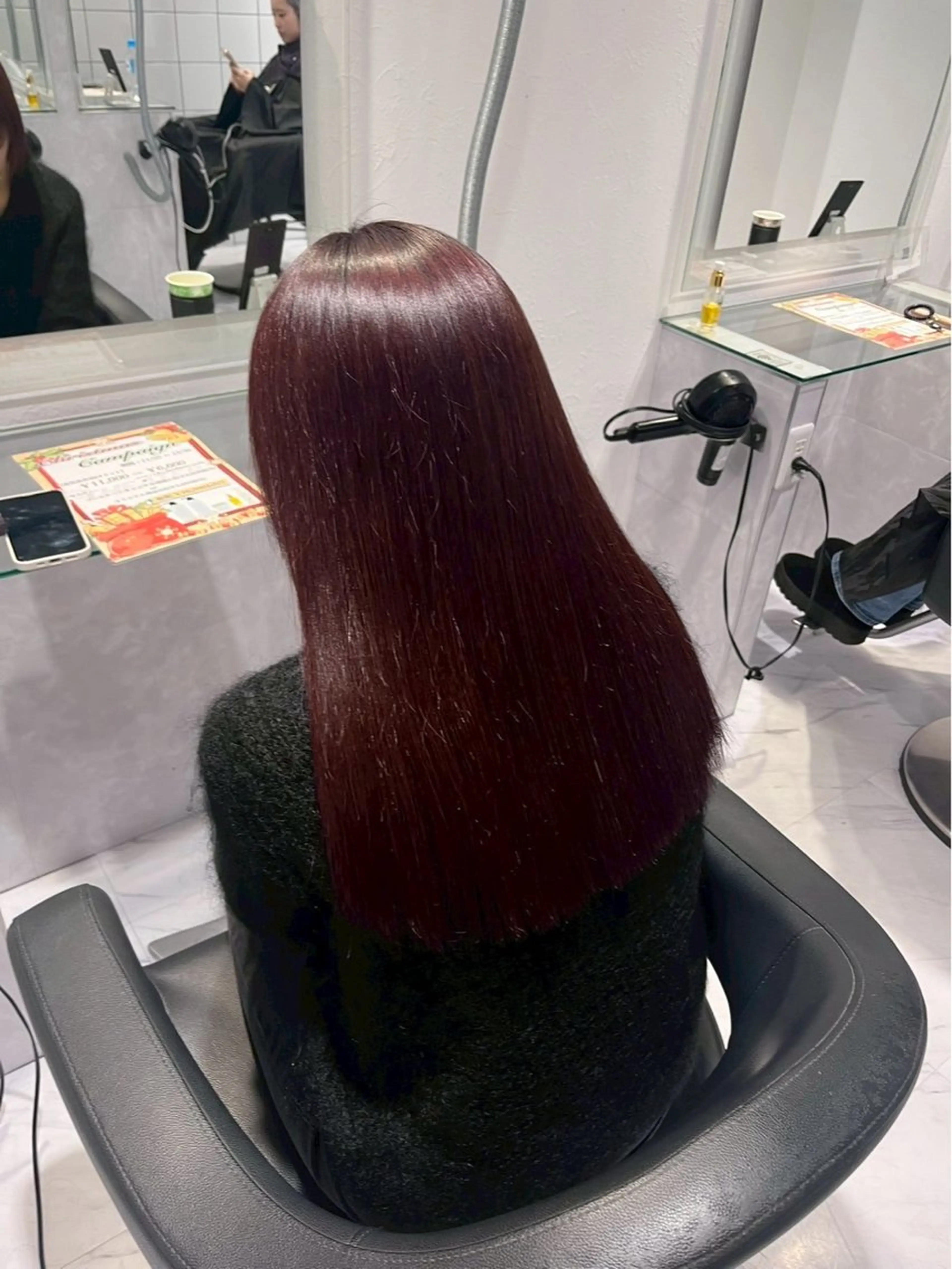 カラー ワンカラーでできる 暖色カラーゆいりのヘアスタイル