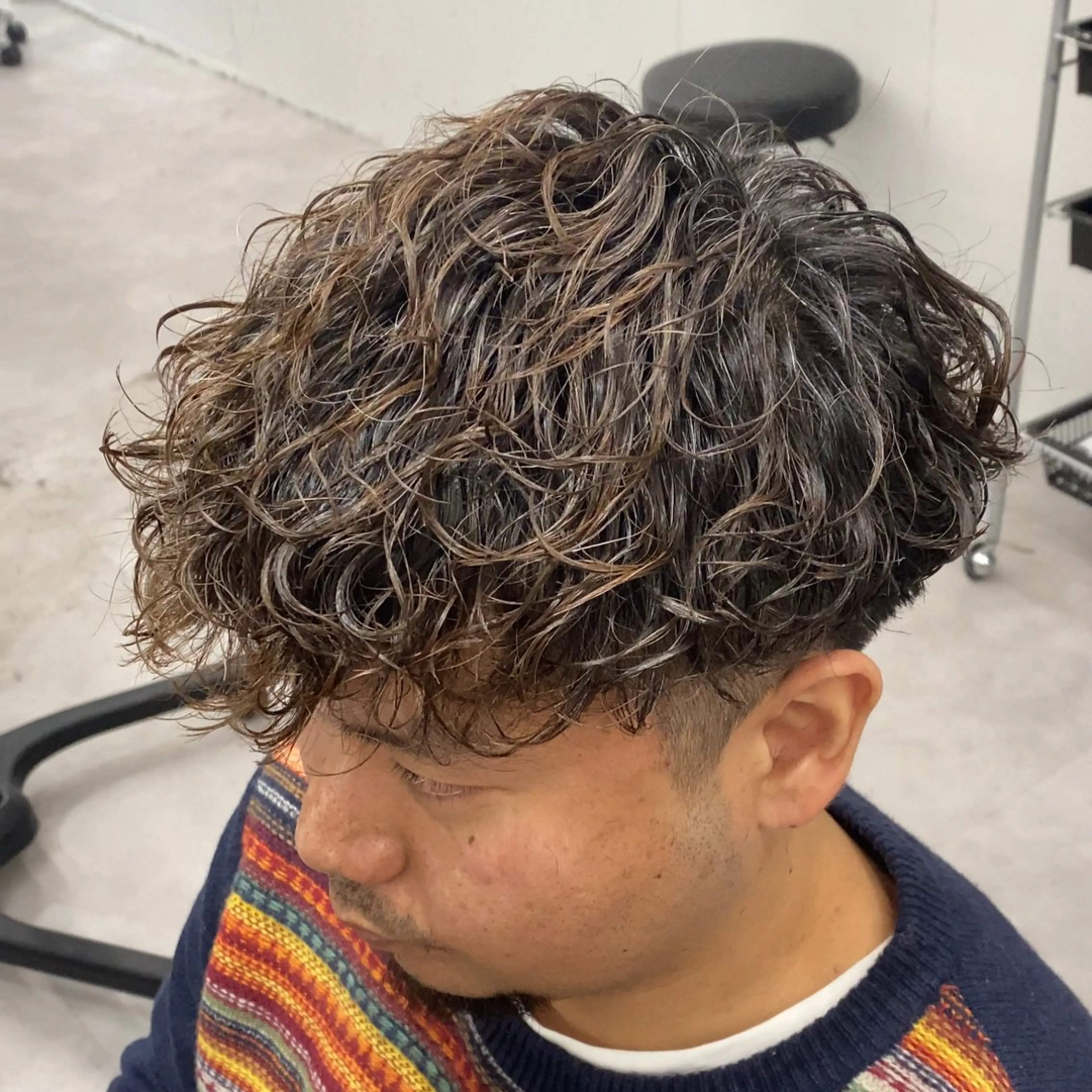 パーマ メンズ メンズ特化LIBER 石川玲央のヘアスタイル
