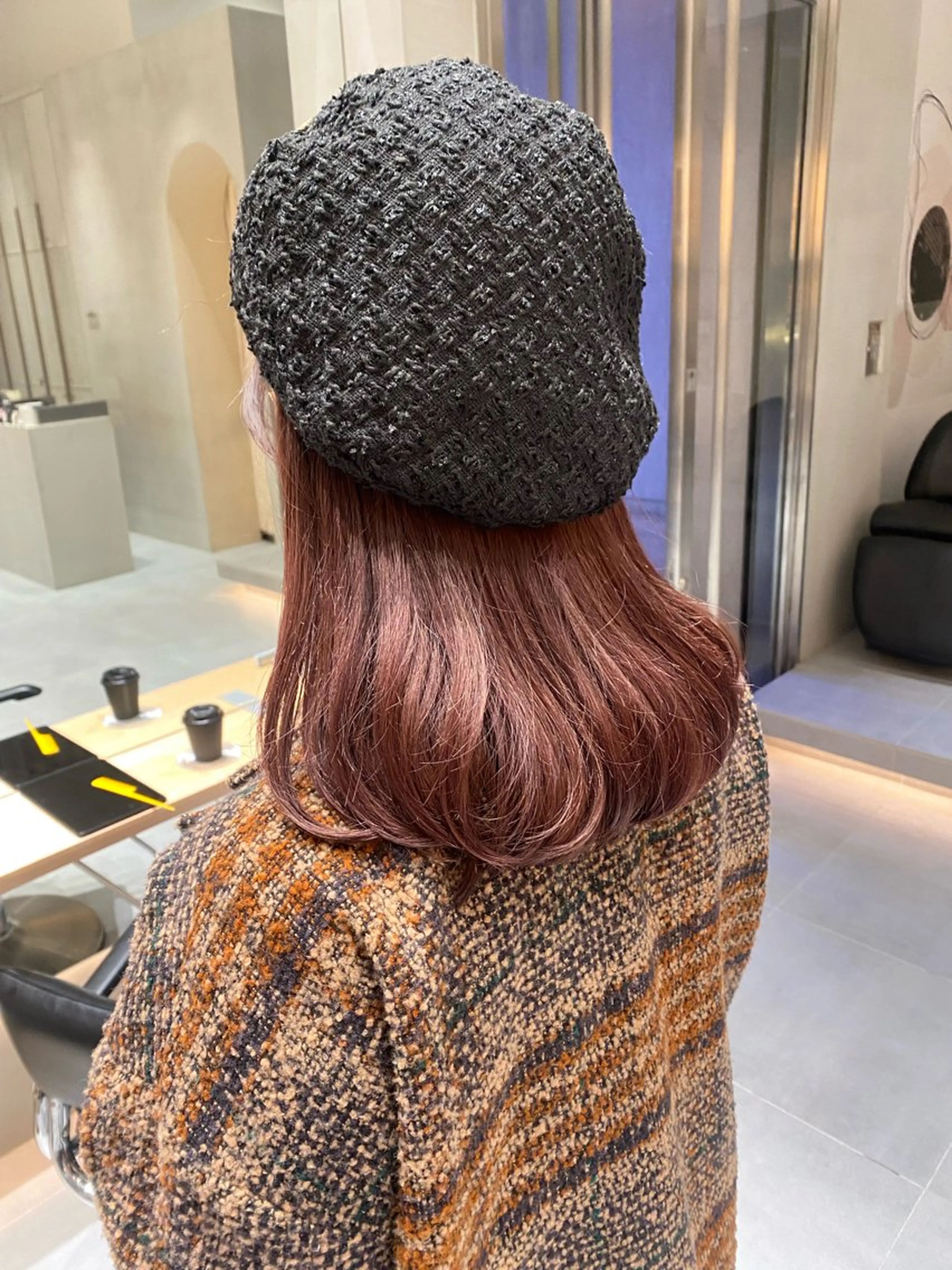 セミロング カラー ヘアカラー トリートメント ヘアセット ショートカット/ ハイトーン🪼風香のヘアスタイル