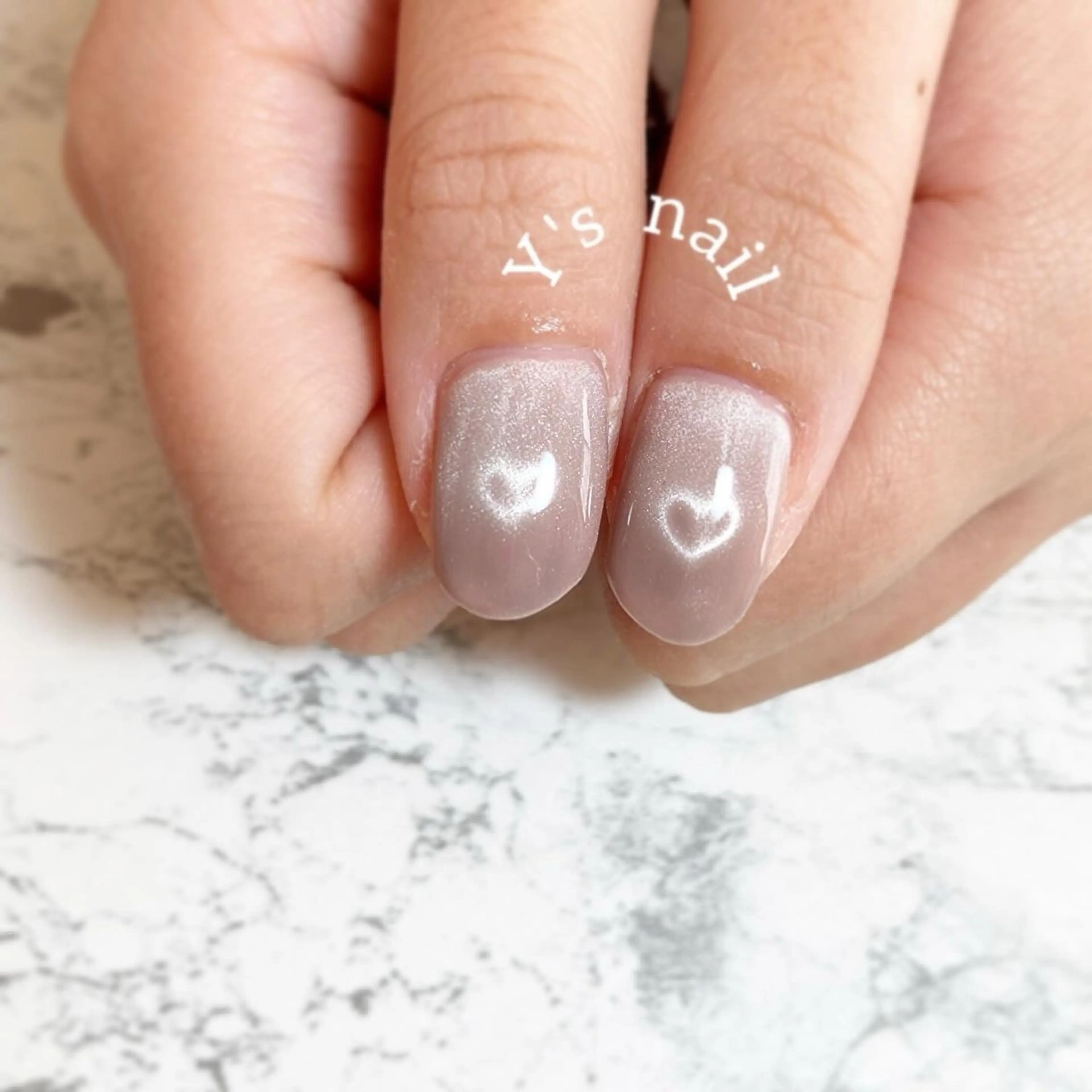 ネイル ハート ハンドネイル 手書きが得意🖌️ Y’s  nailのネイルデザイン